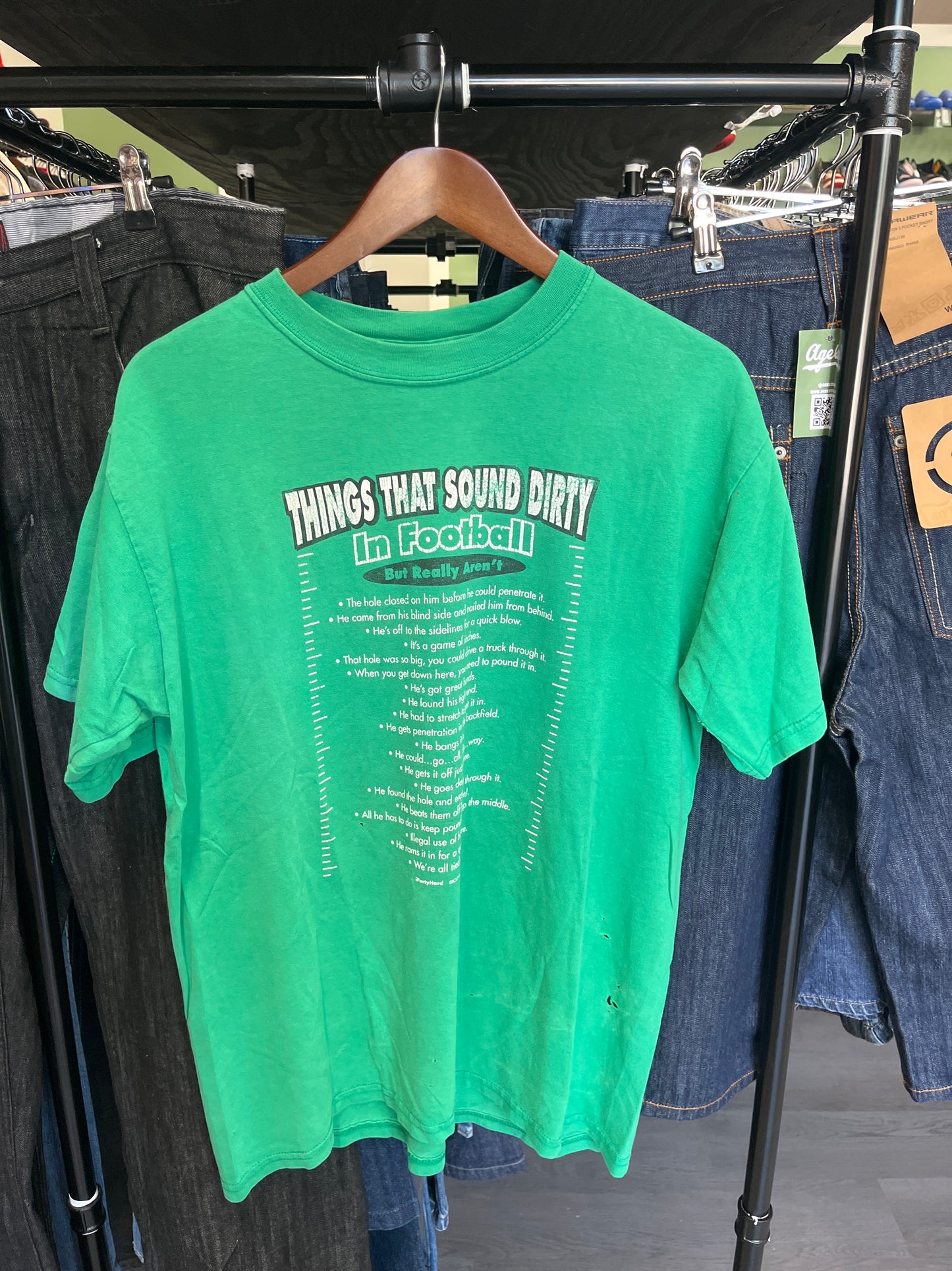 Things That Sound Dirty Football Tee