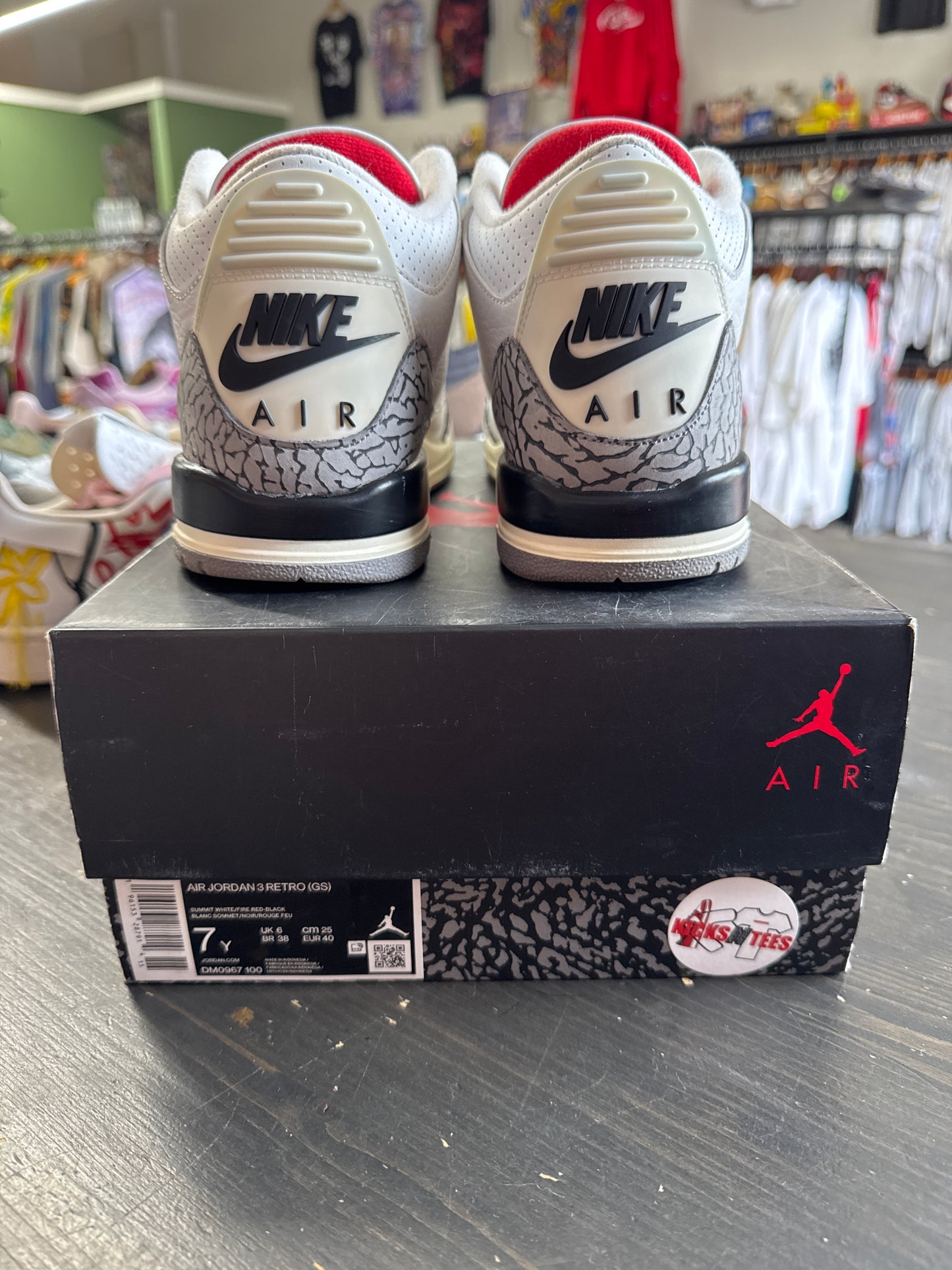 Pre-owned Jordan Retro 3 White Cement Reimagined