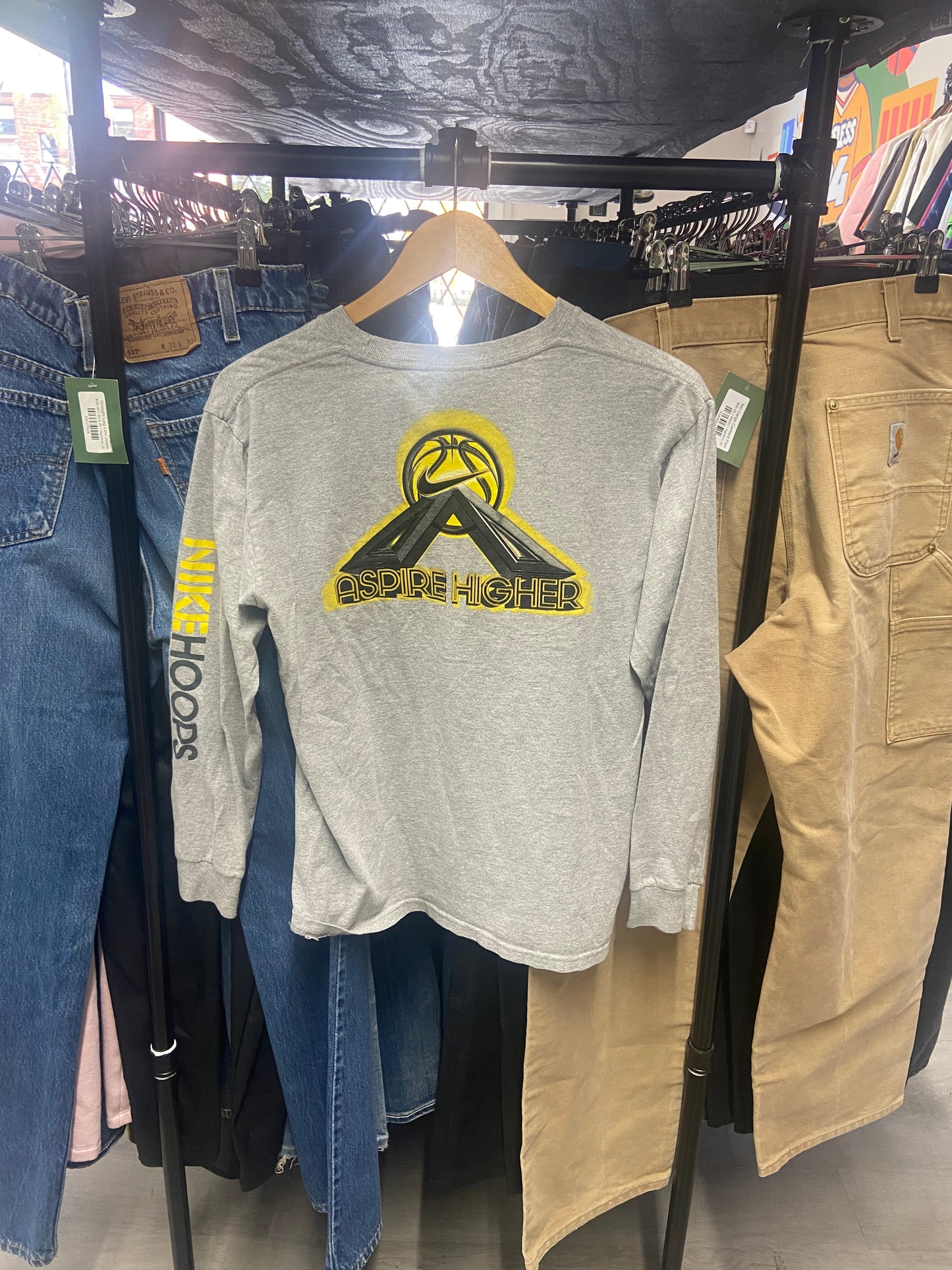 Vintage Youth Nike Hoops Basketball Longsleeve Tee