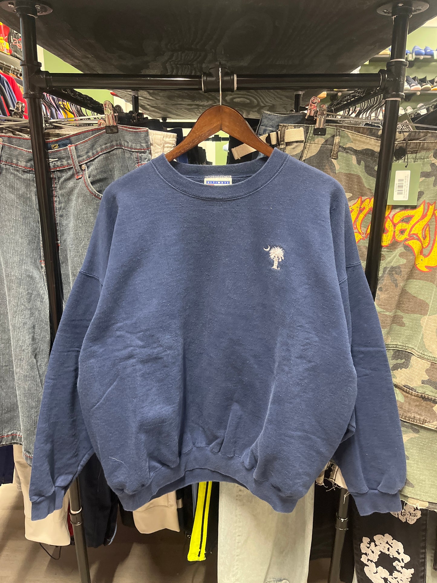 Navy South Carolina Palmetto Tree Sweatshirt