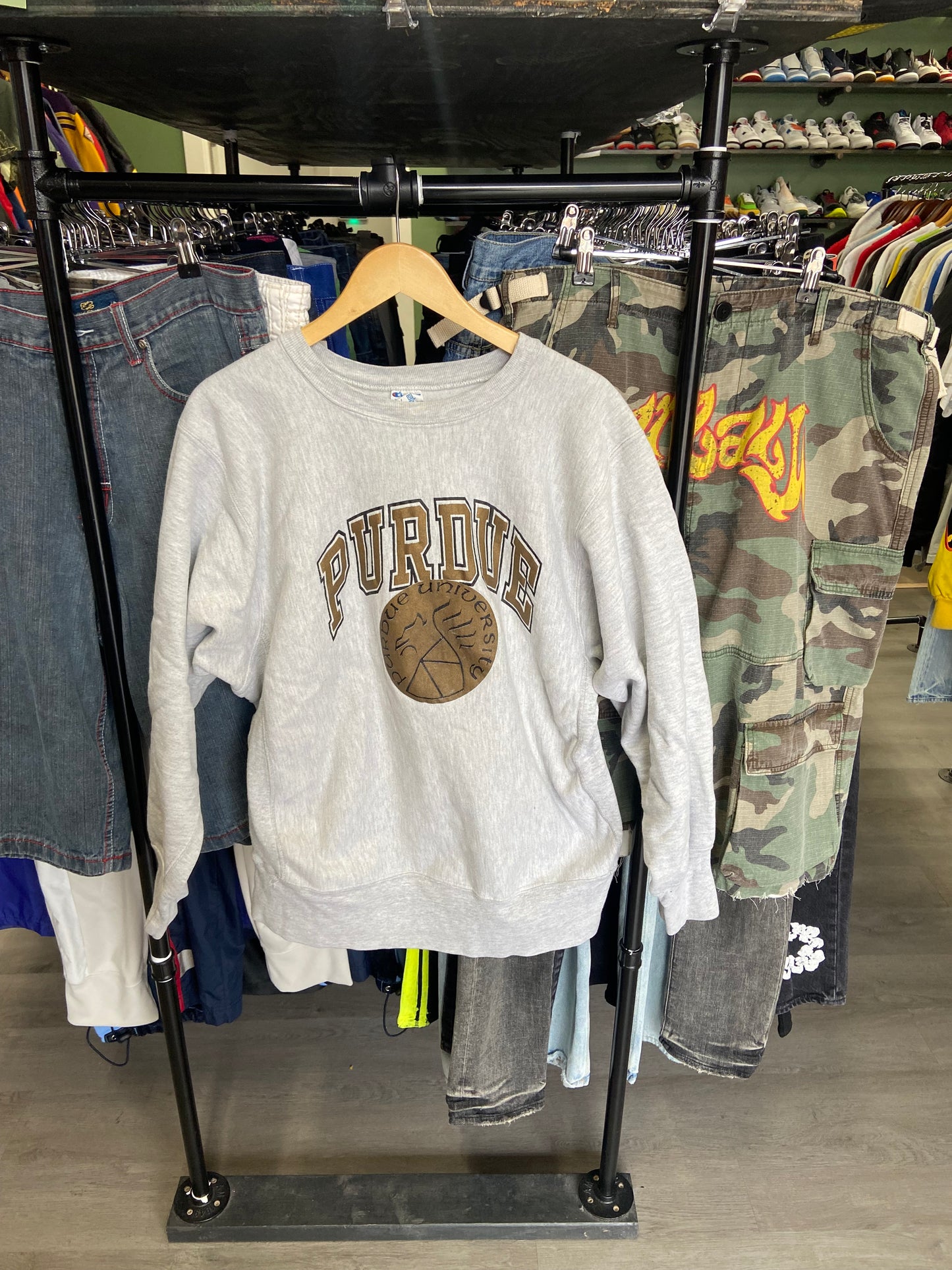 Vintage Champion Reverse Weave Purdue University Sweatshirt