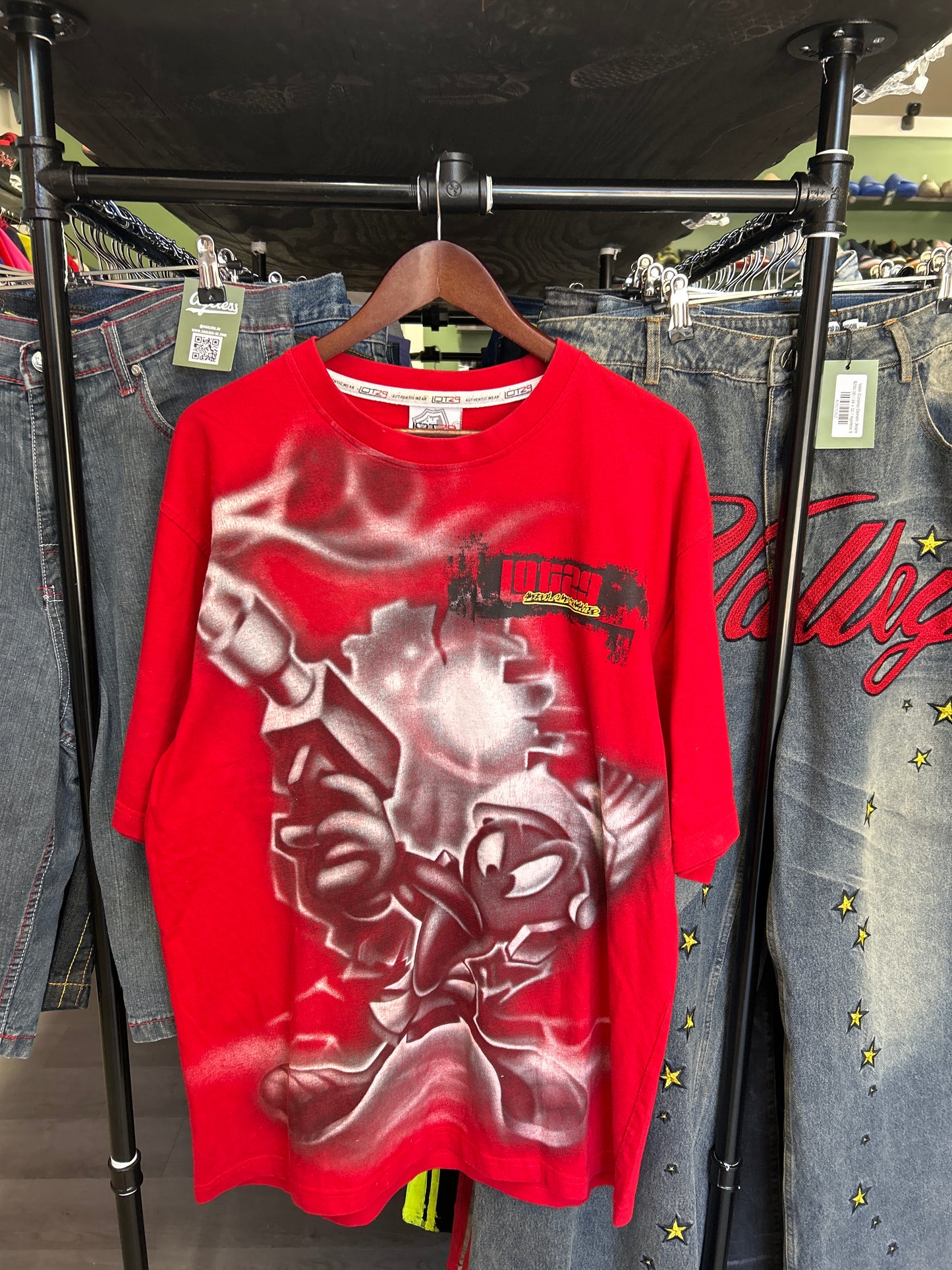 Y2K Red Marvin the Martian Tee