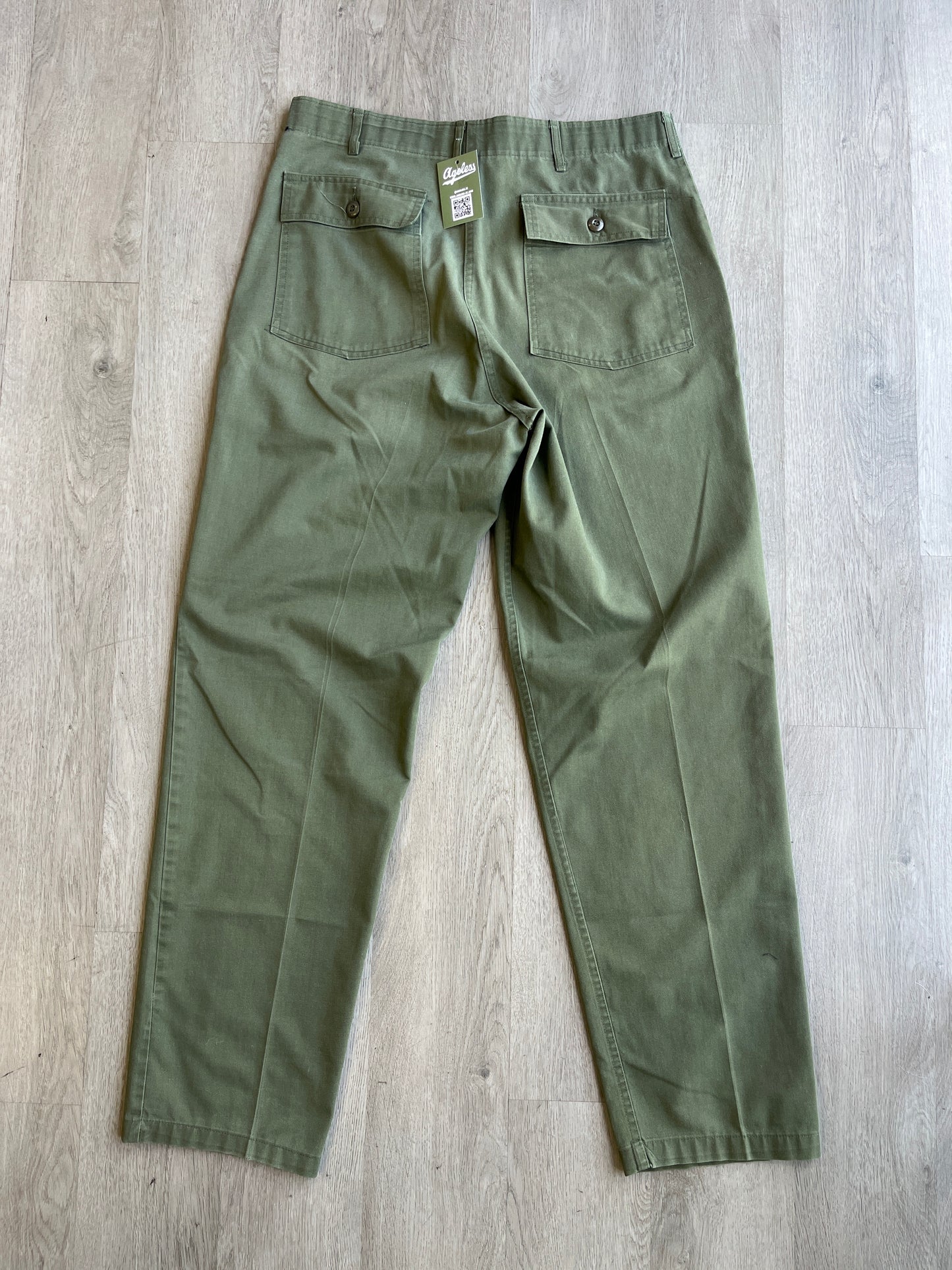 Vintage Military Green Trousers