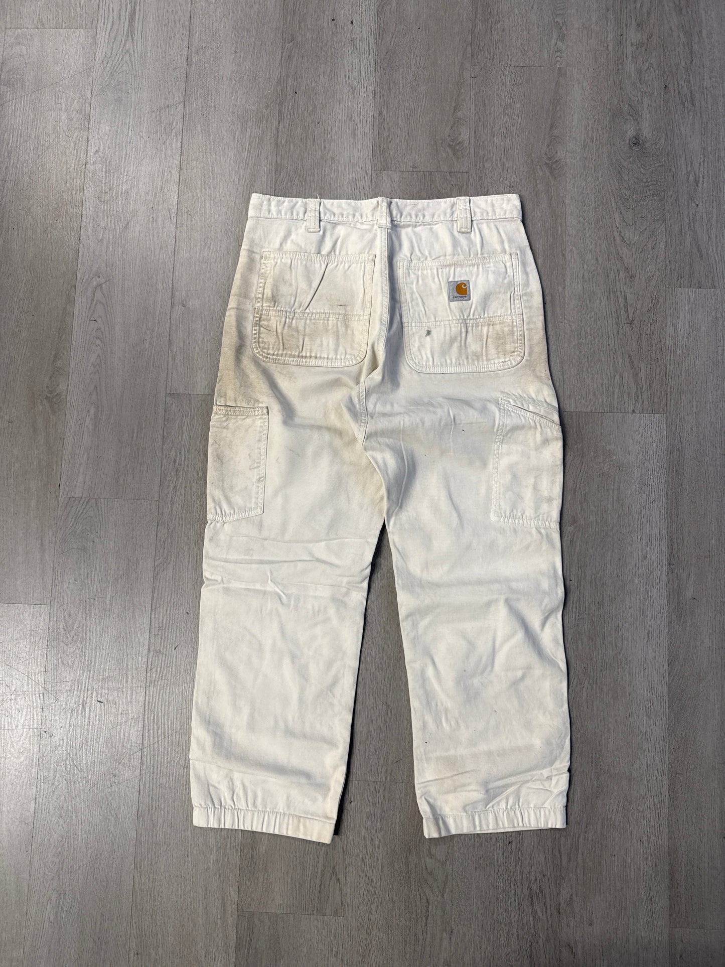 Carhartt Relaxed Fit Cream Double Knee Carpenter Pants