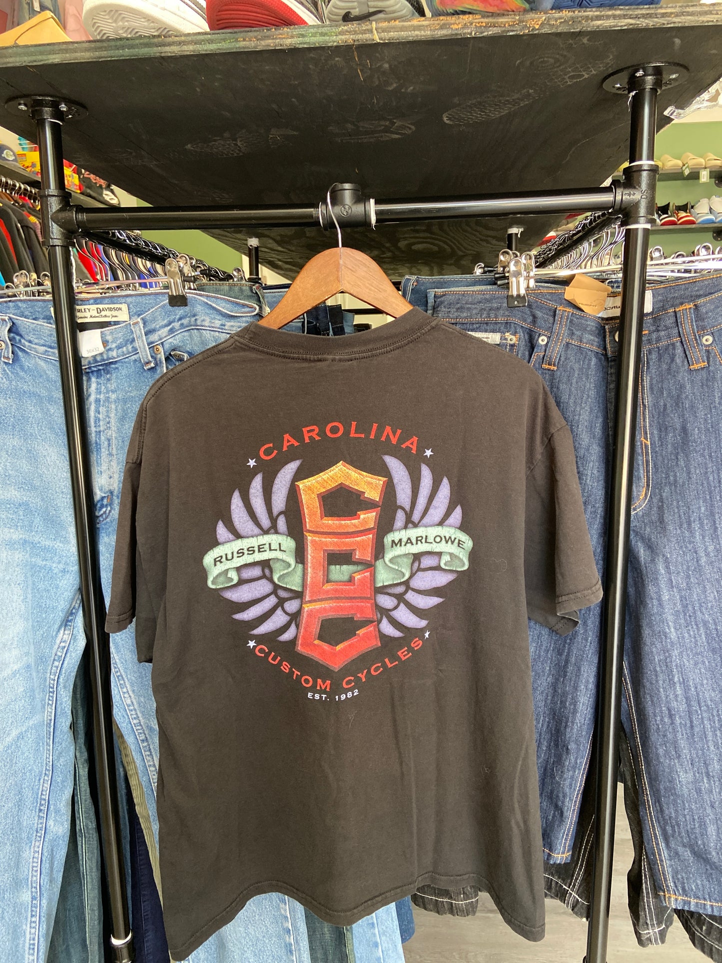 Vintage Carolina Custom Cycles Tee