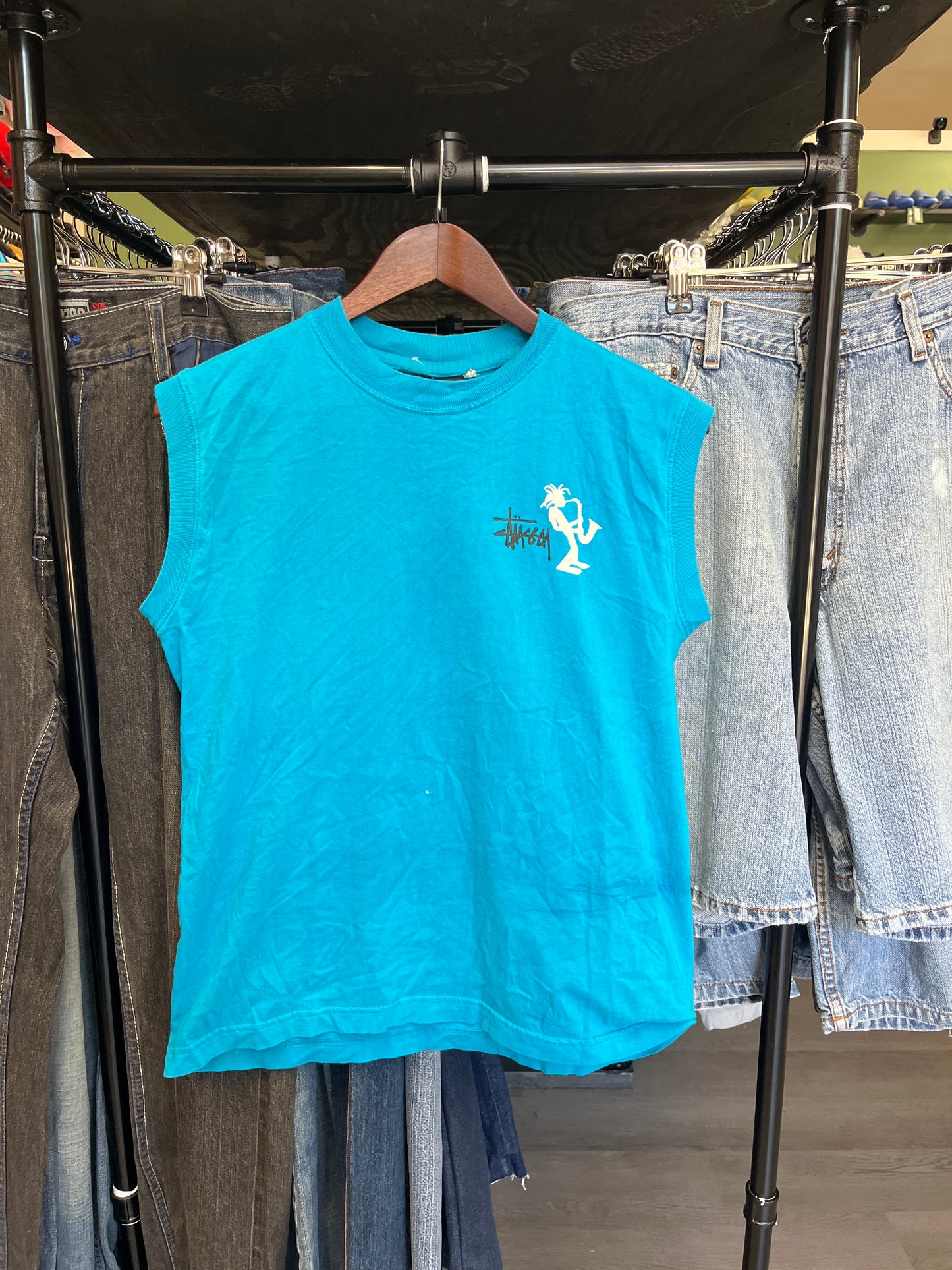 Stussy Stickman Jazz Cutoff Tee