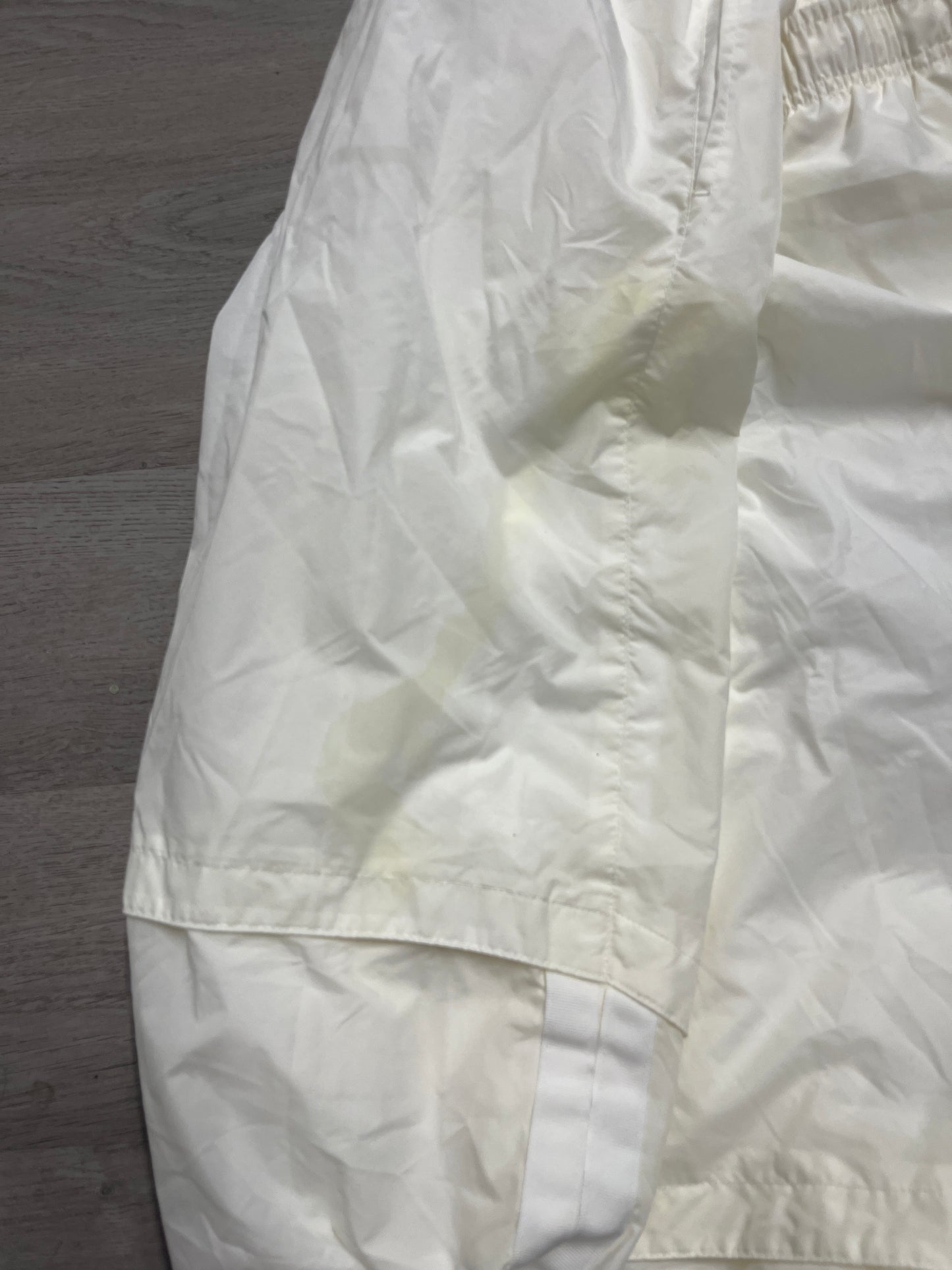 Nike White Nylon Windbreaker Trackpants