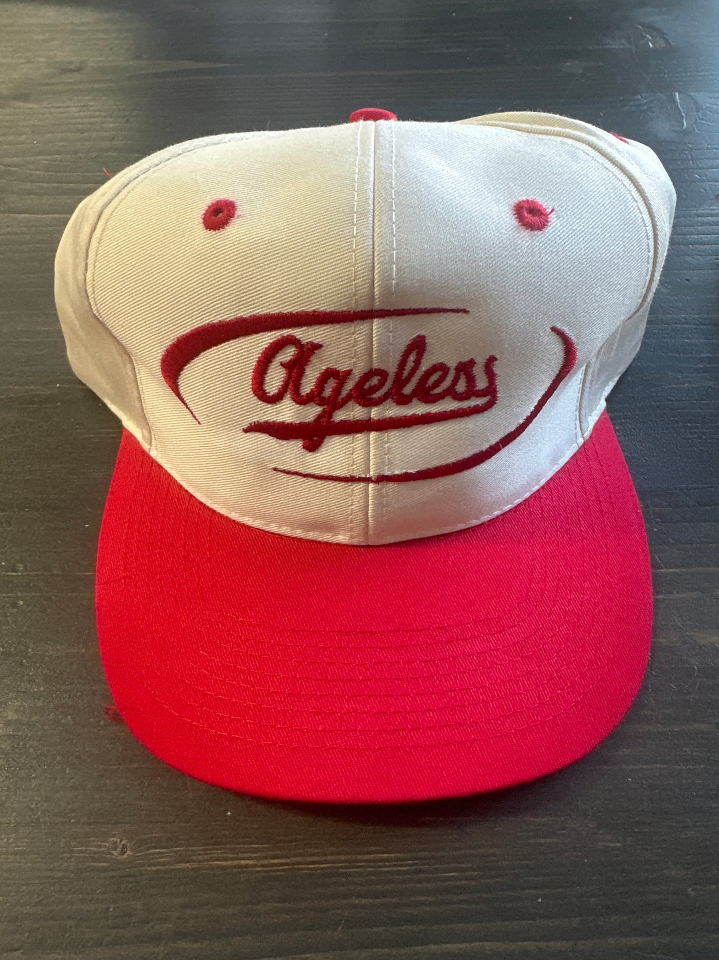 Ageless Everyday SnapBack Hat Natural/Red