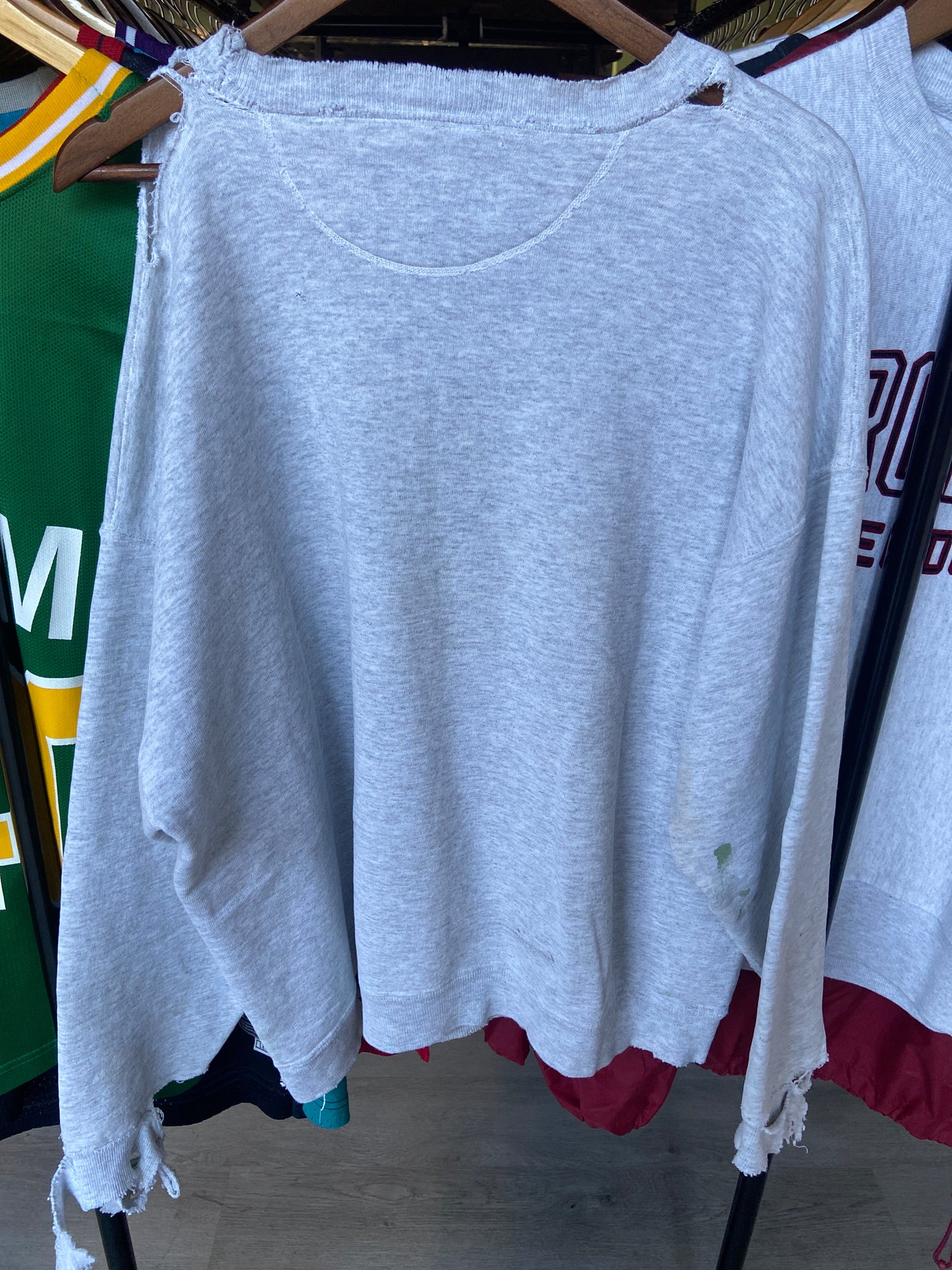 Gamecocks Distressed Grey Sweatshirt