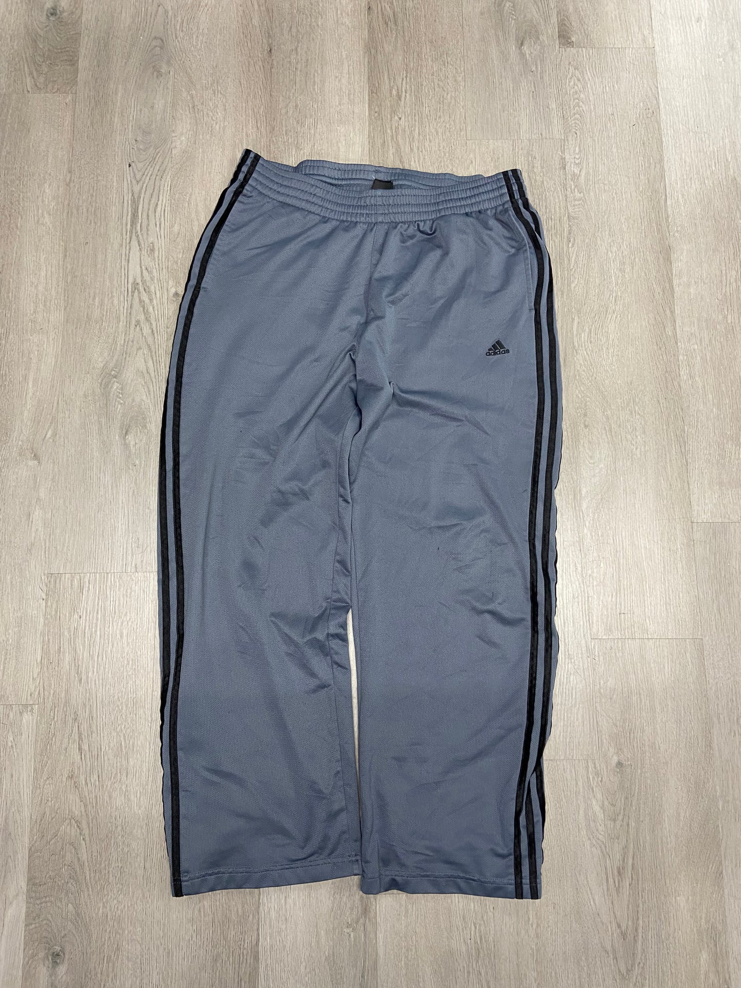 Vintage Adidas Grey Striped Track Pants