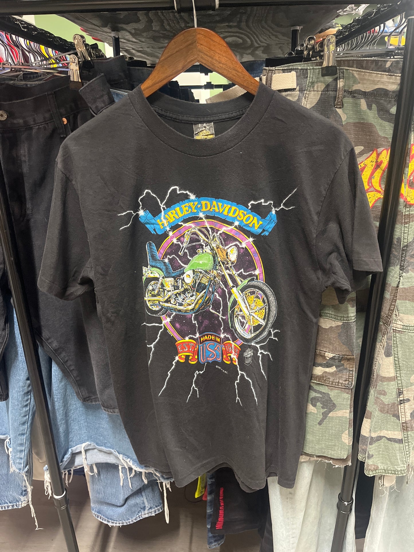 Vintage Harley Davidson Made In The USA Tee