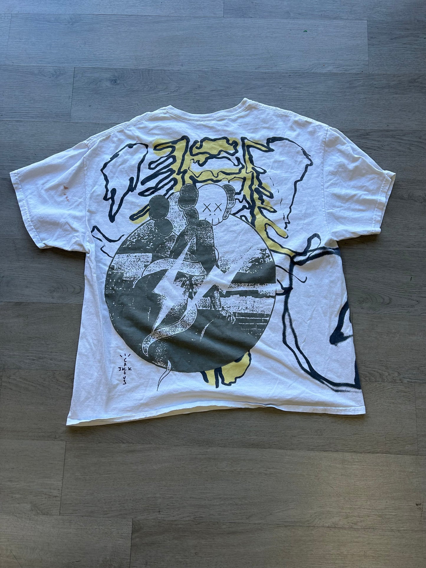 Travis Scott Cactus Jack + Kaws For Fragment Tee
