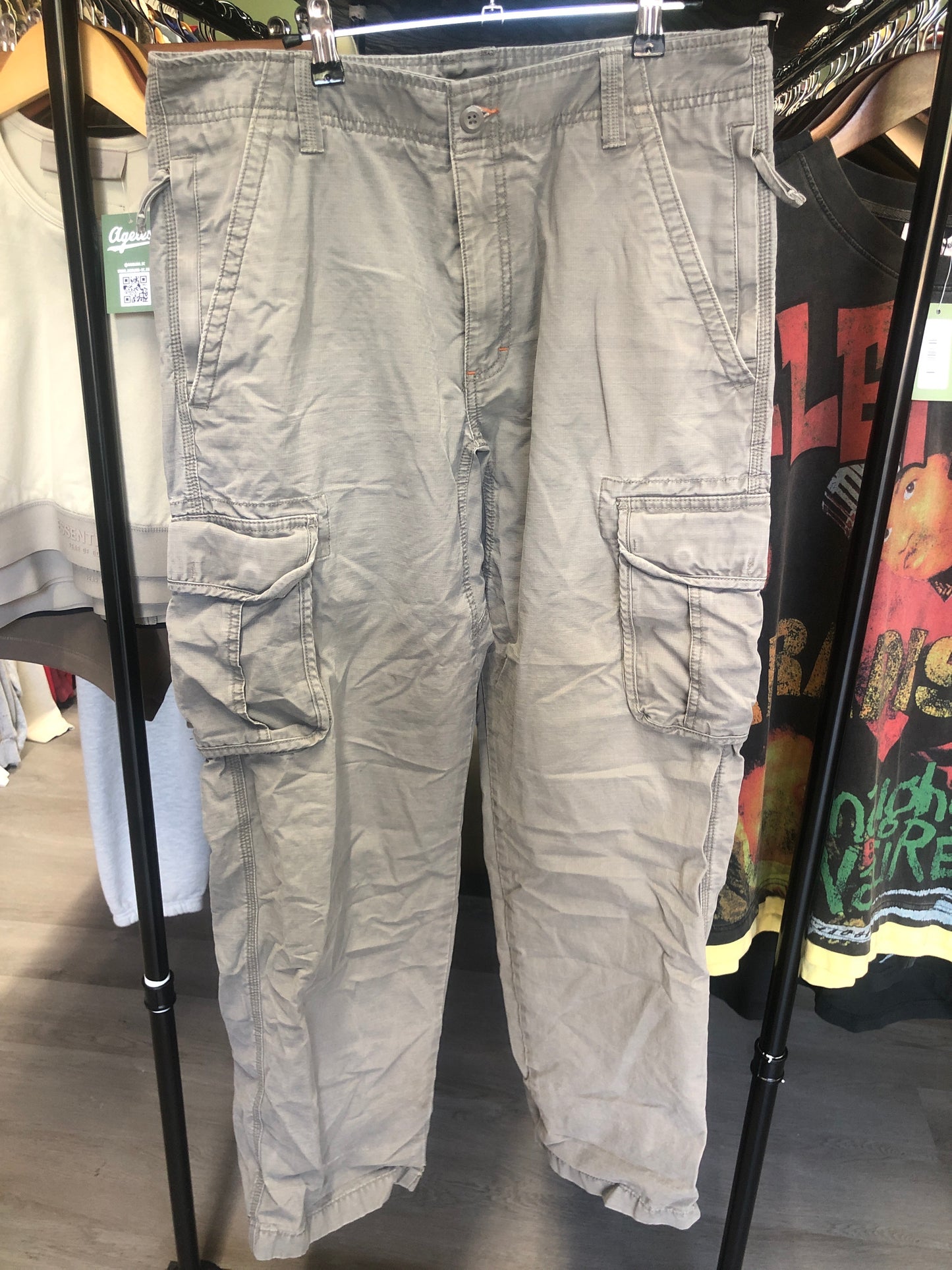 Grey Cargo Pants