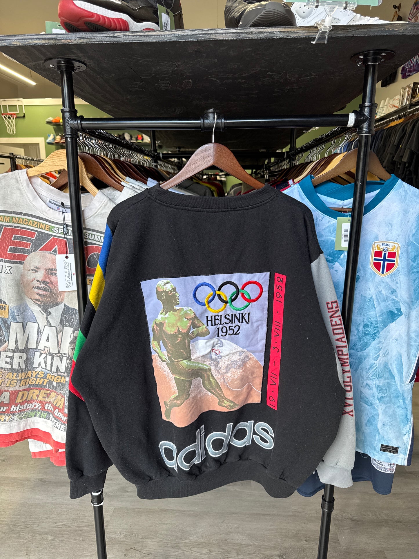 Vintage Adidas 80s Stockholm 1956 Olympic Helsinki Sweatshirt