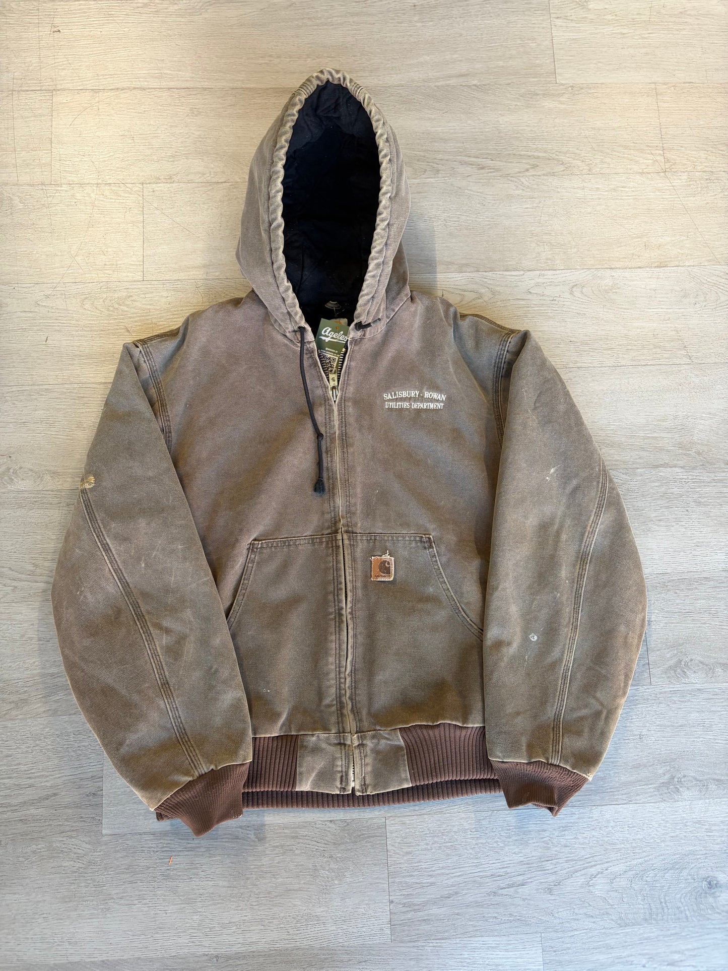 Light Brown Carhartt Hooded Jacket