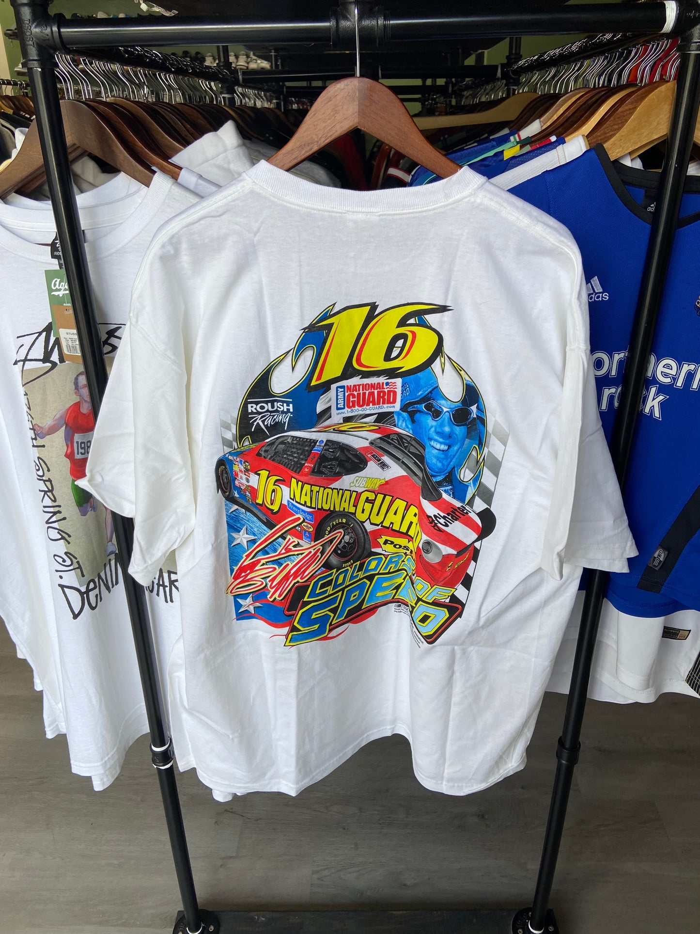 Vintage Greg Biffle National Guard #16 NASCAR Tee