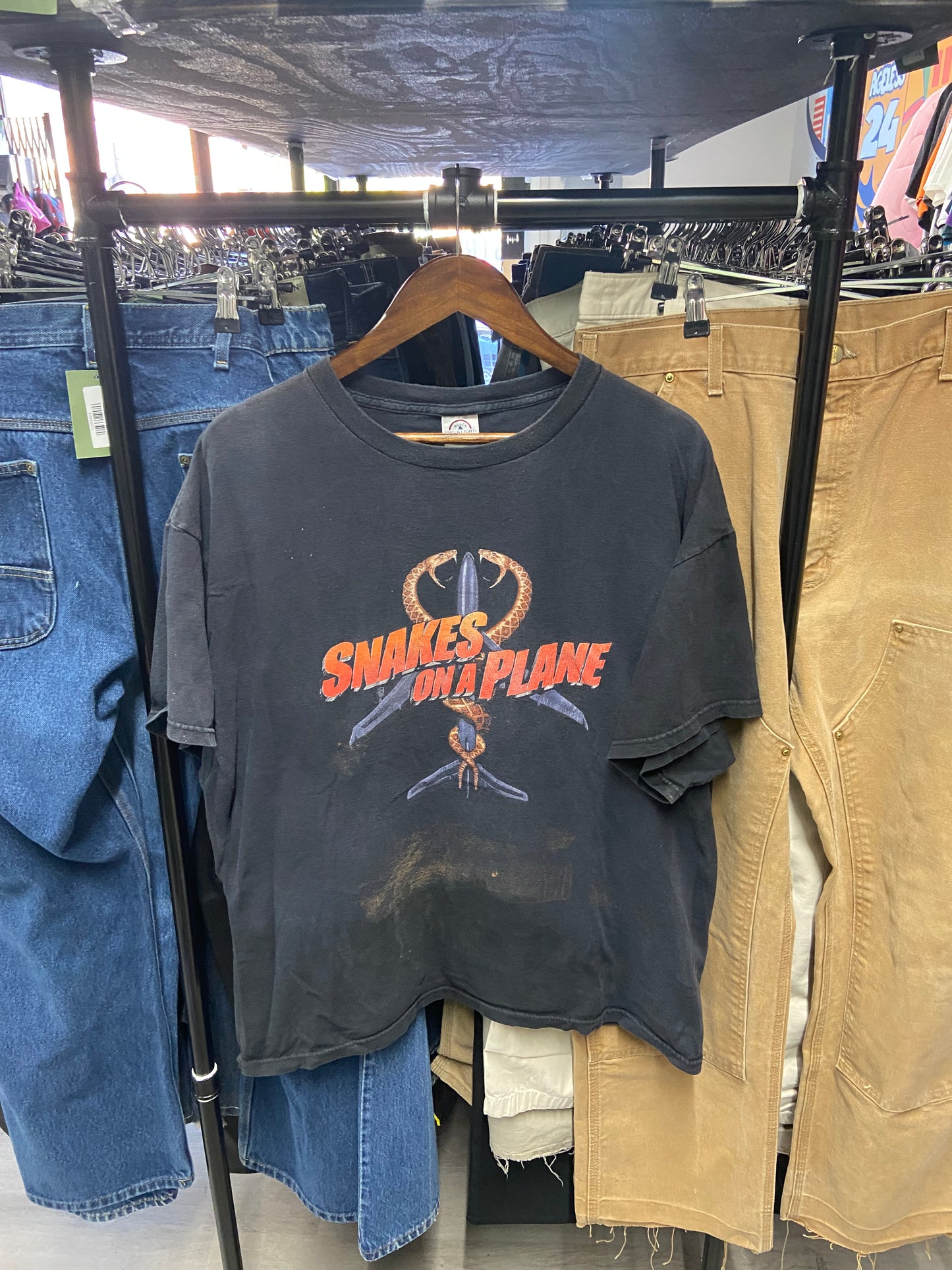 Vintage Snakes On A Plane Movie Promo Tee