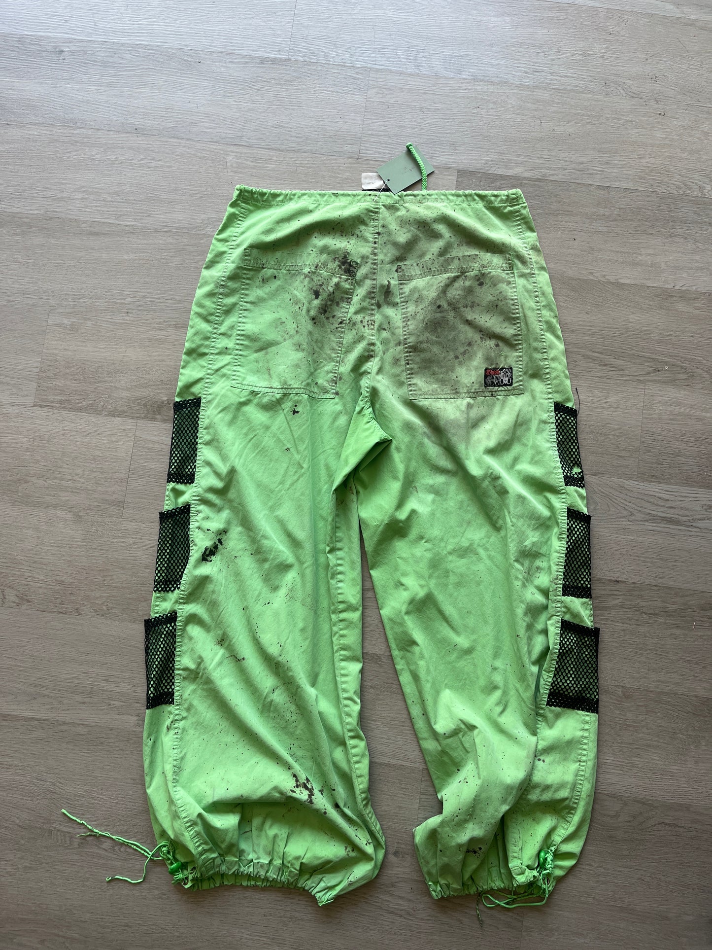 Y2K Ghost Baggy Windbreaker Pants