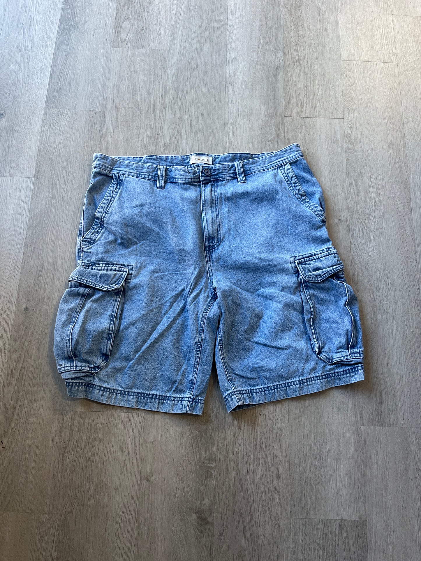 Sun River Denim Cargo Shorts