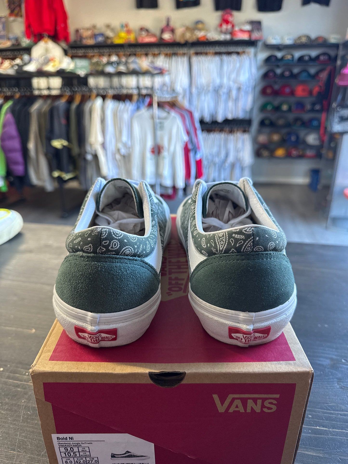 Pre-owned Vans Bold Ni Bandana Jungle Green