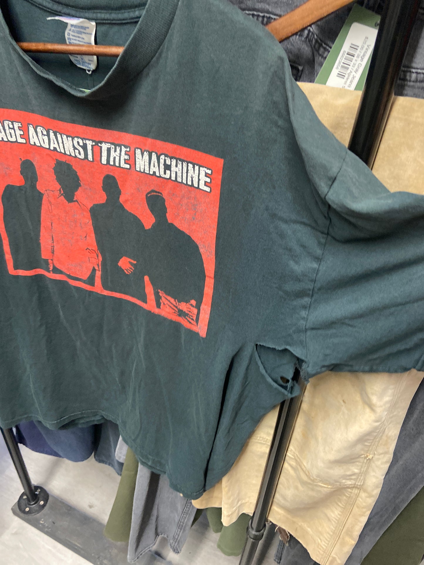 Vintage 1999 Distressed Rage Against The Machine Band Tee