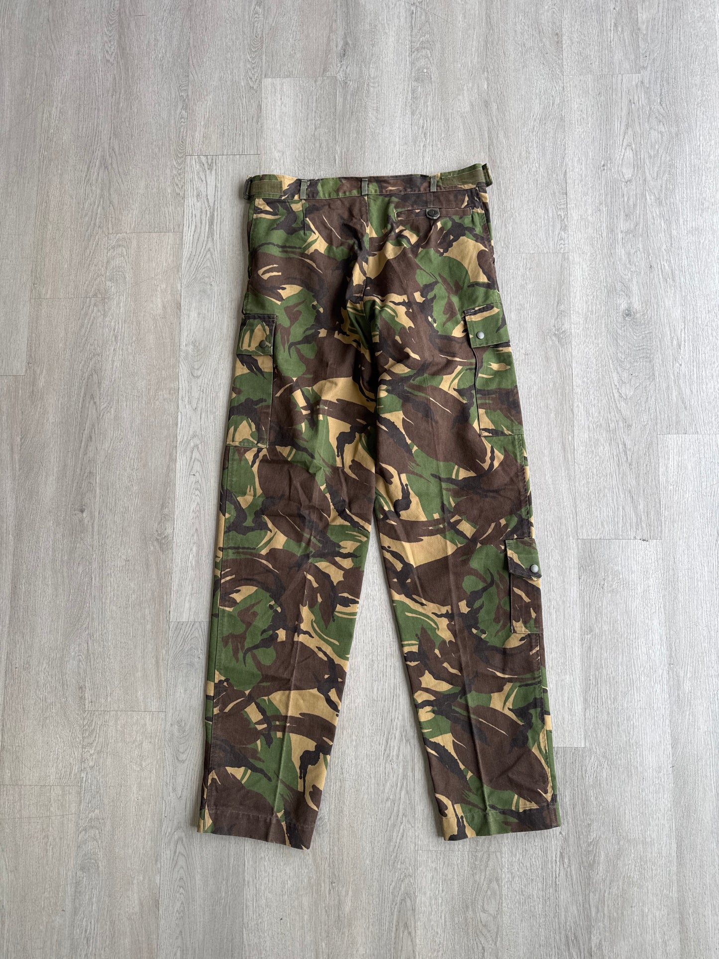 Vintage British Military AdjustableCamo Cargo Pants