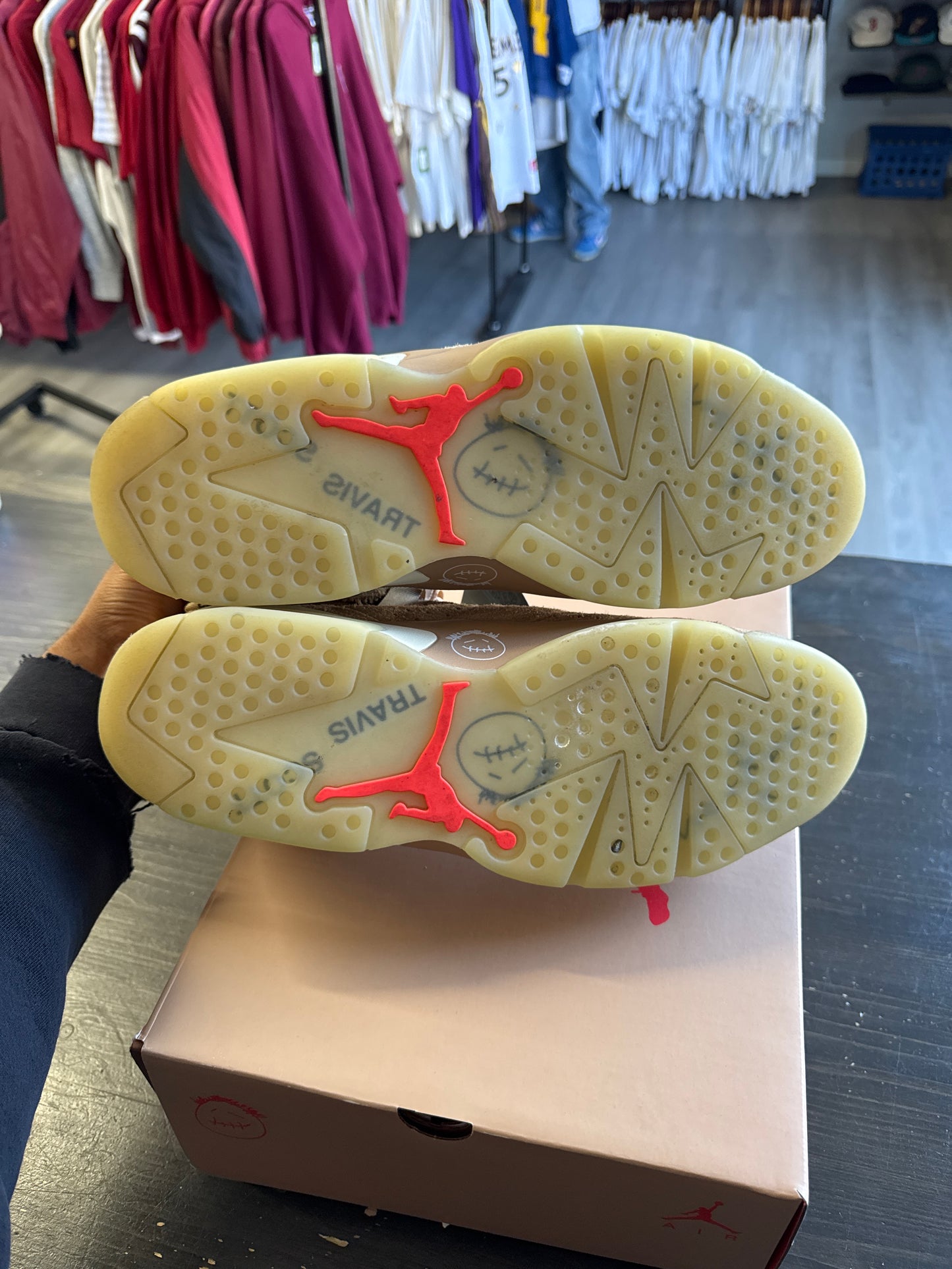 Pre-owned Jordan Retro 6 Travis Scott British Khaki