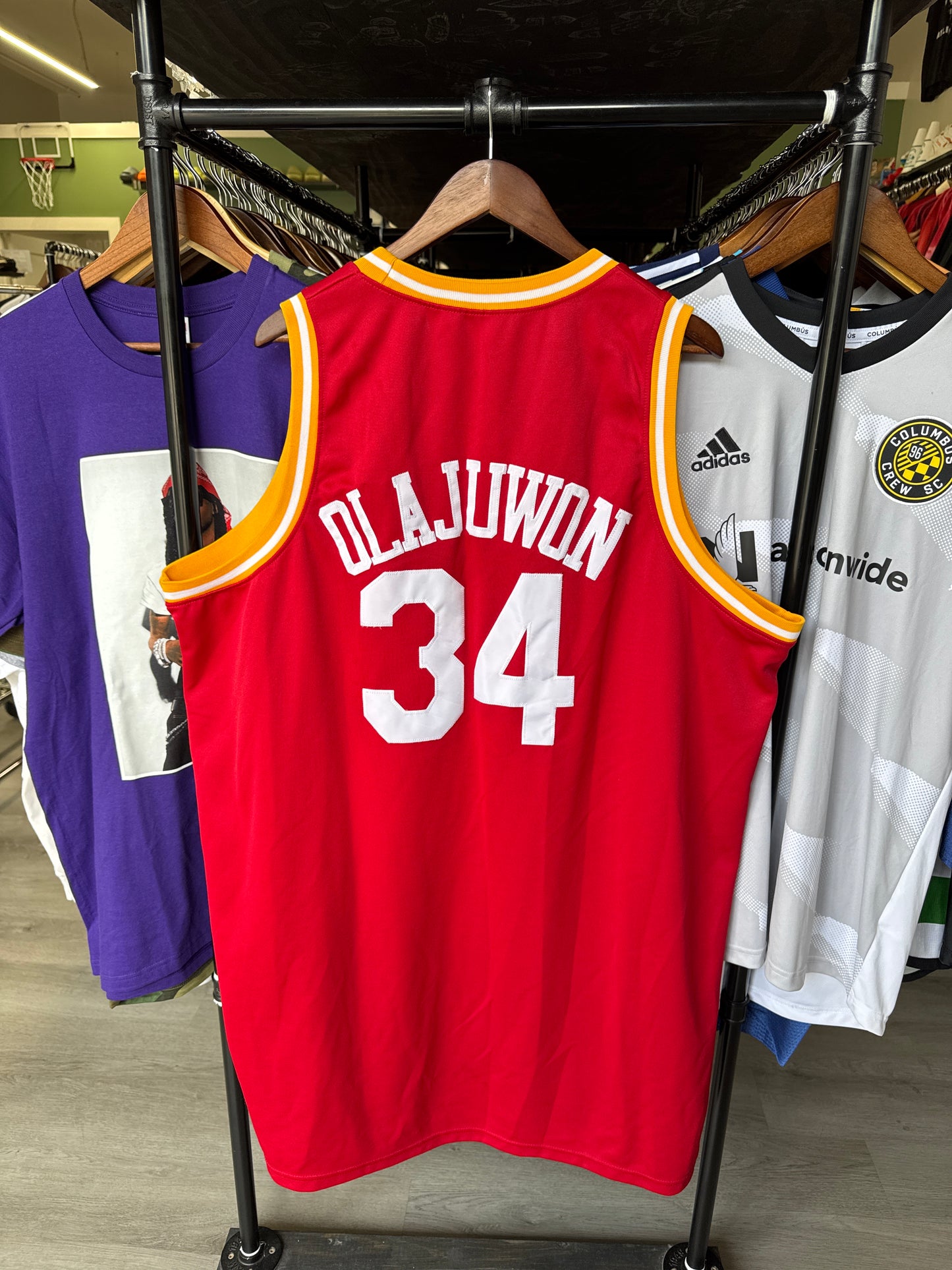 Vintage Mitchell & Ness Hakeem Olajuwon Houston Rocket Jersey