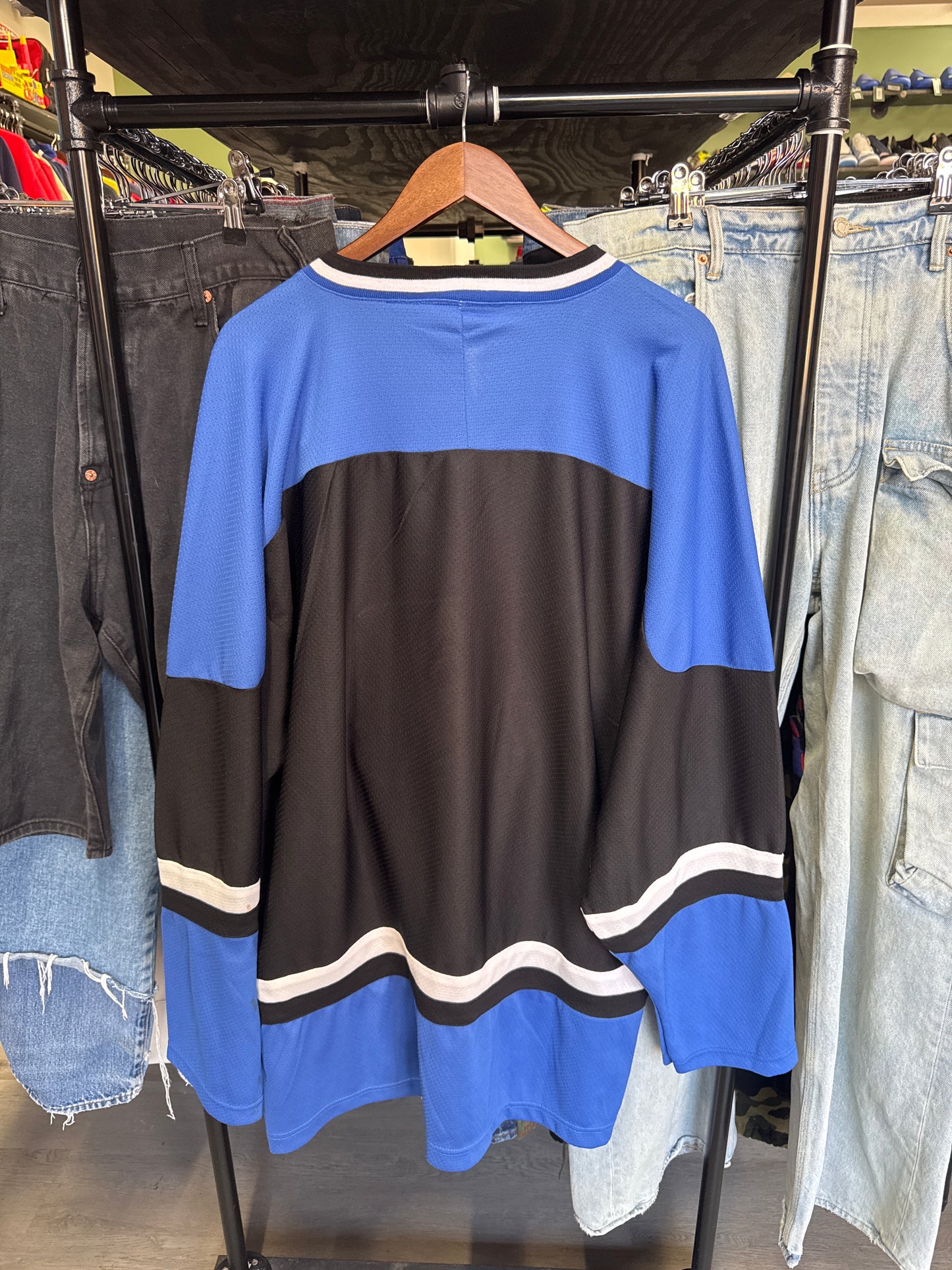 Vintage 90s Collegiate Sportwear City Boy Duke University Blue Devils Hockey Jersey