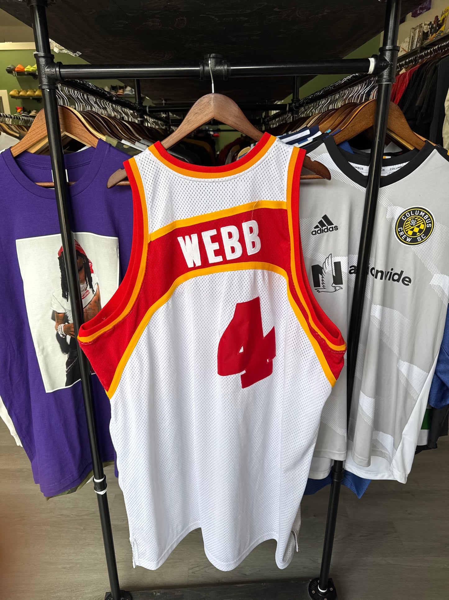 Vintage Mitchell & Ness Atlanta Hawks Spud Webb Jersey