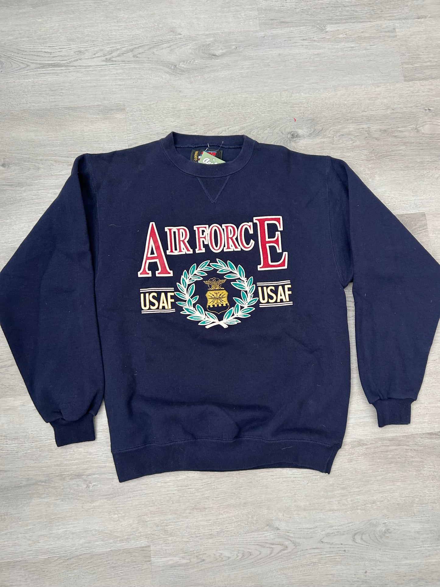 Vintage Navy Blue Air Force Sweatshirt