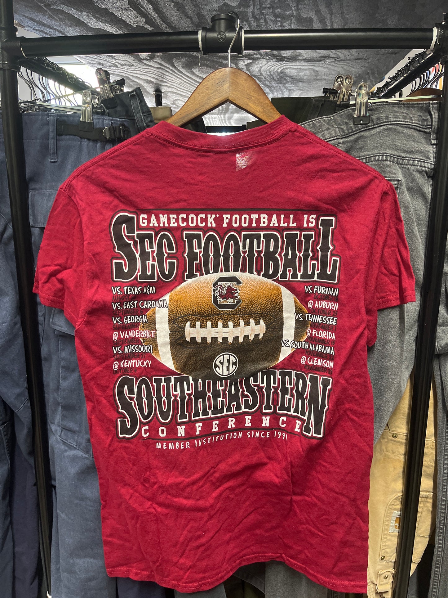 South Carolina Gamecocks SEC Football Tee