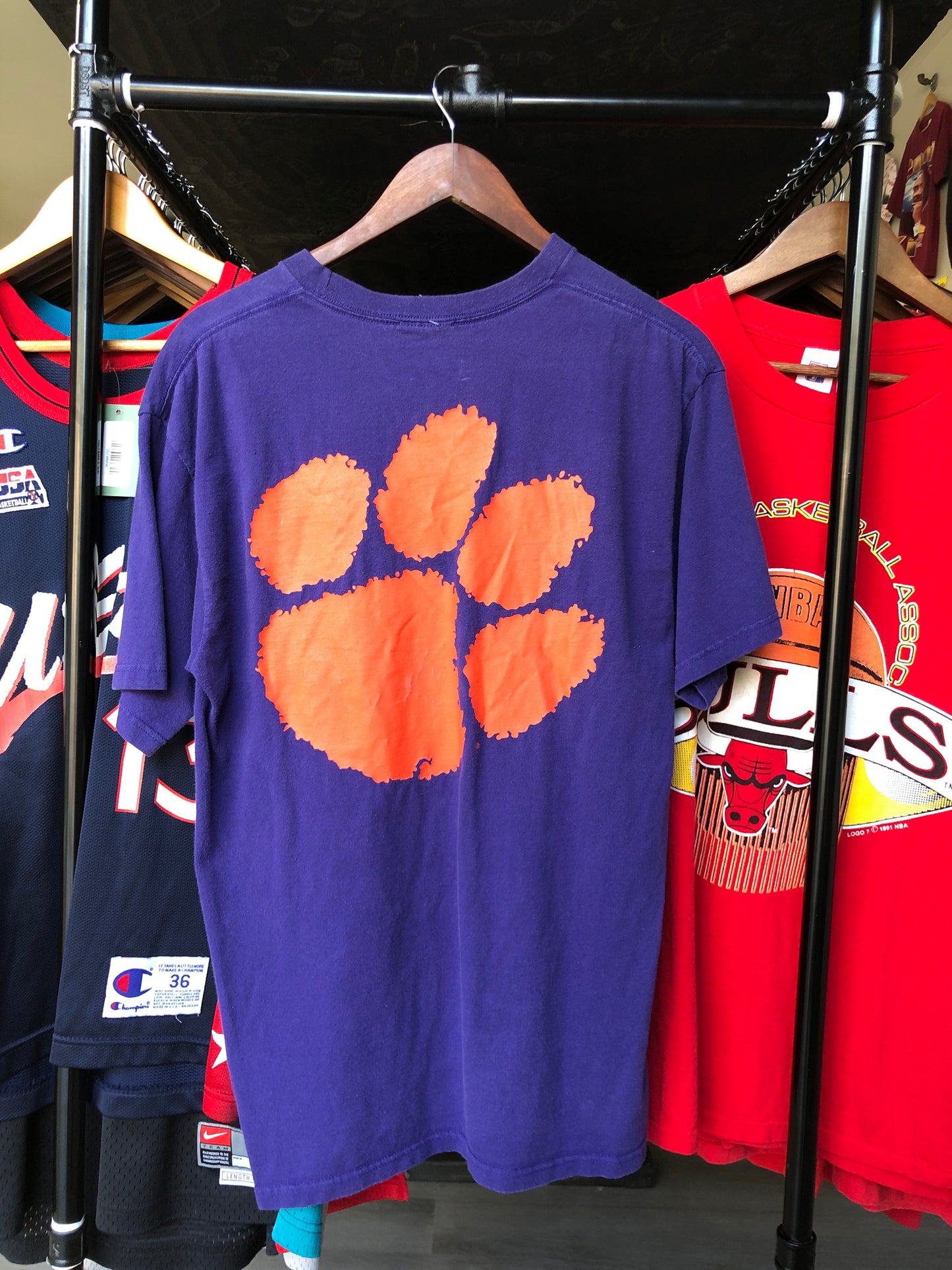 Vintage Nike Clemson Tiger Rag Tee