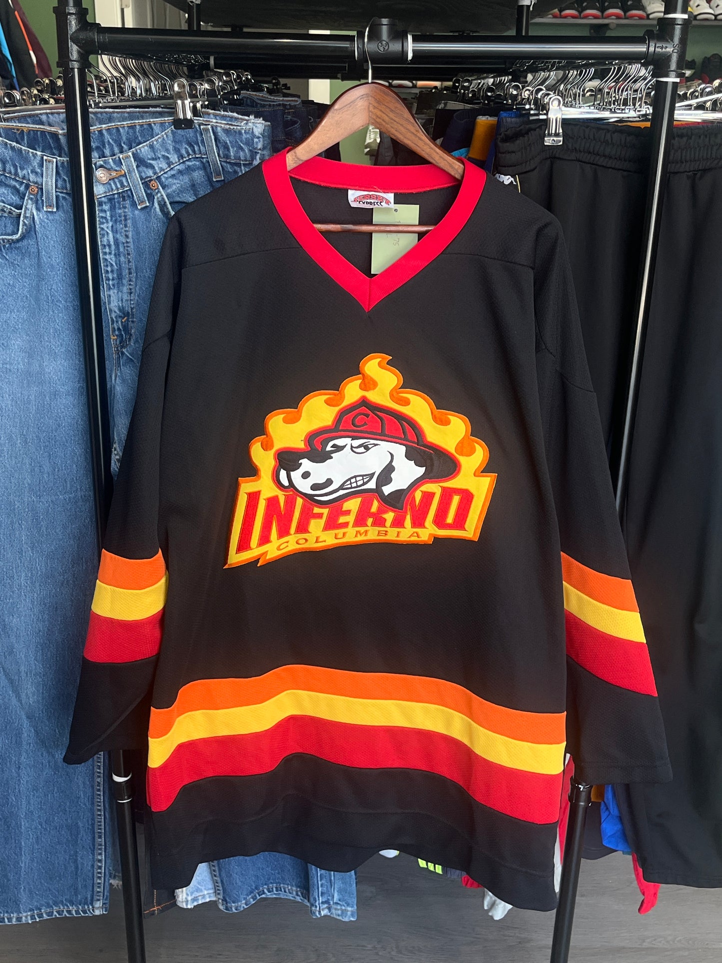 Vintage Inferno Columbia Hockey Jersey