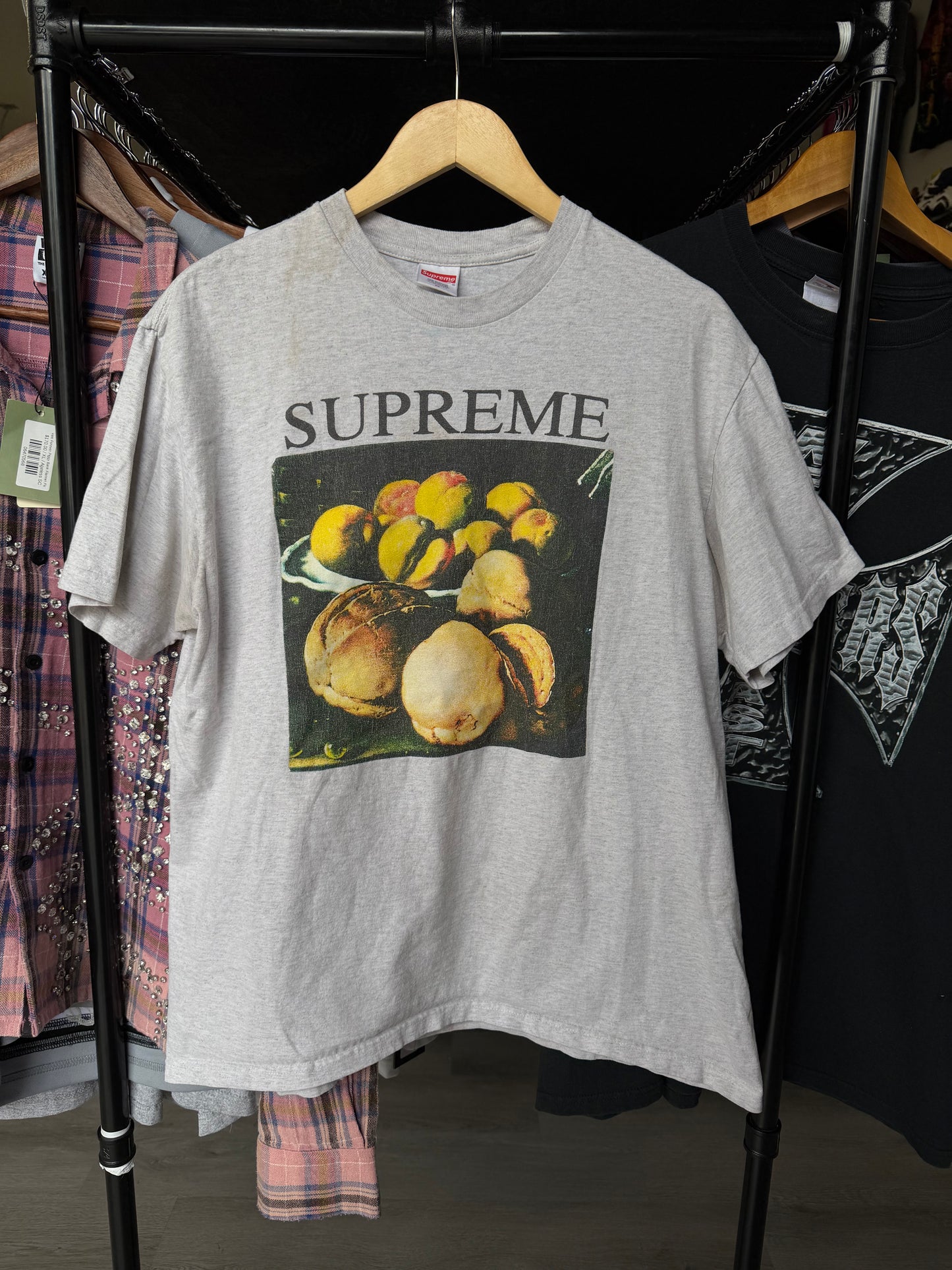 Preowned Supreme Fruit Bowl Grey Tee