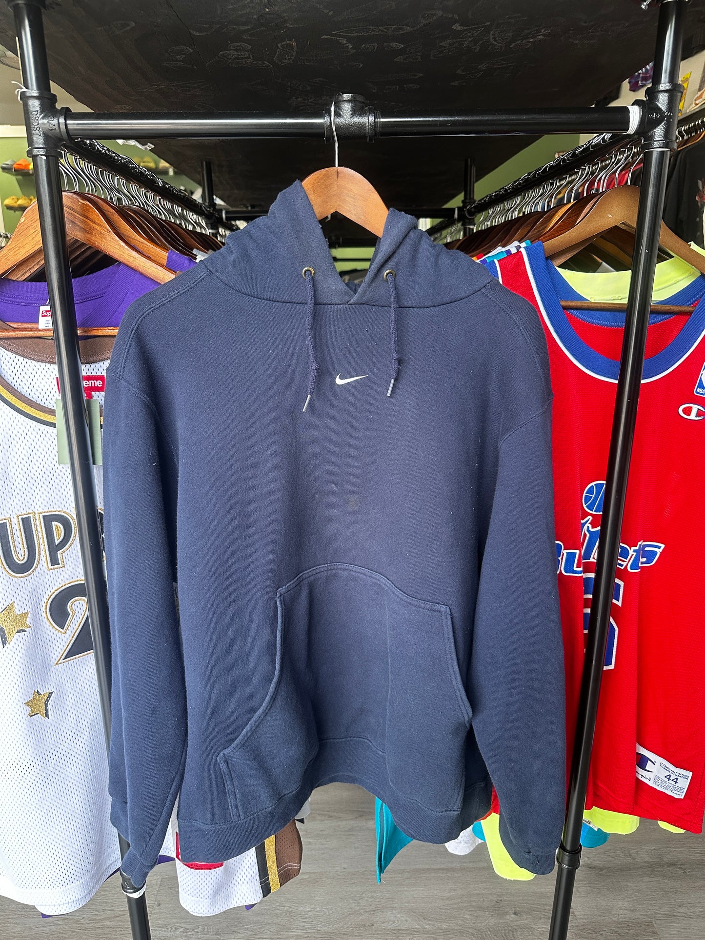Vintage 90s Nike Center Swoosh Hoodie