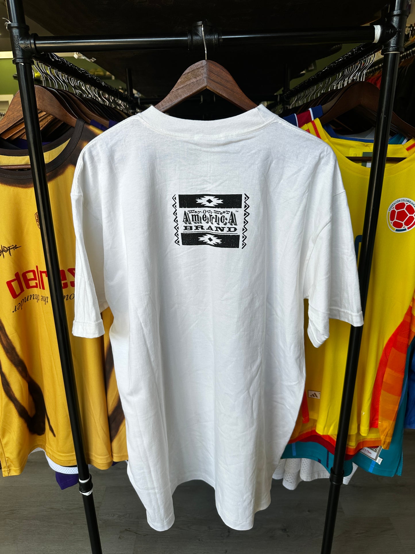 Vintage Shade Of Red Way Out West Native American Tee