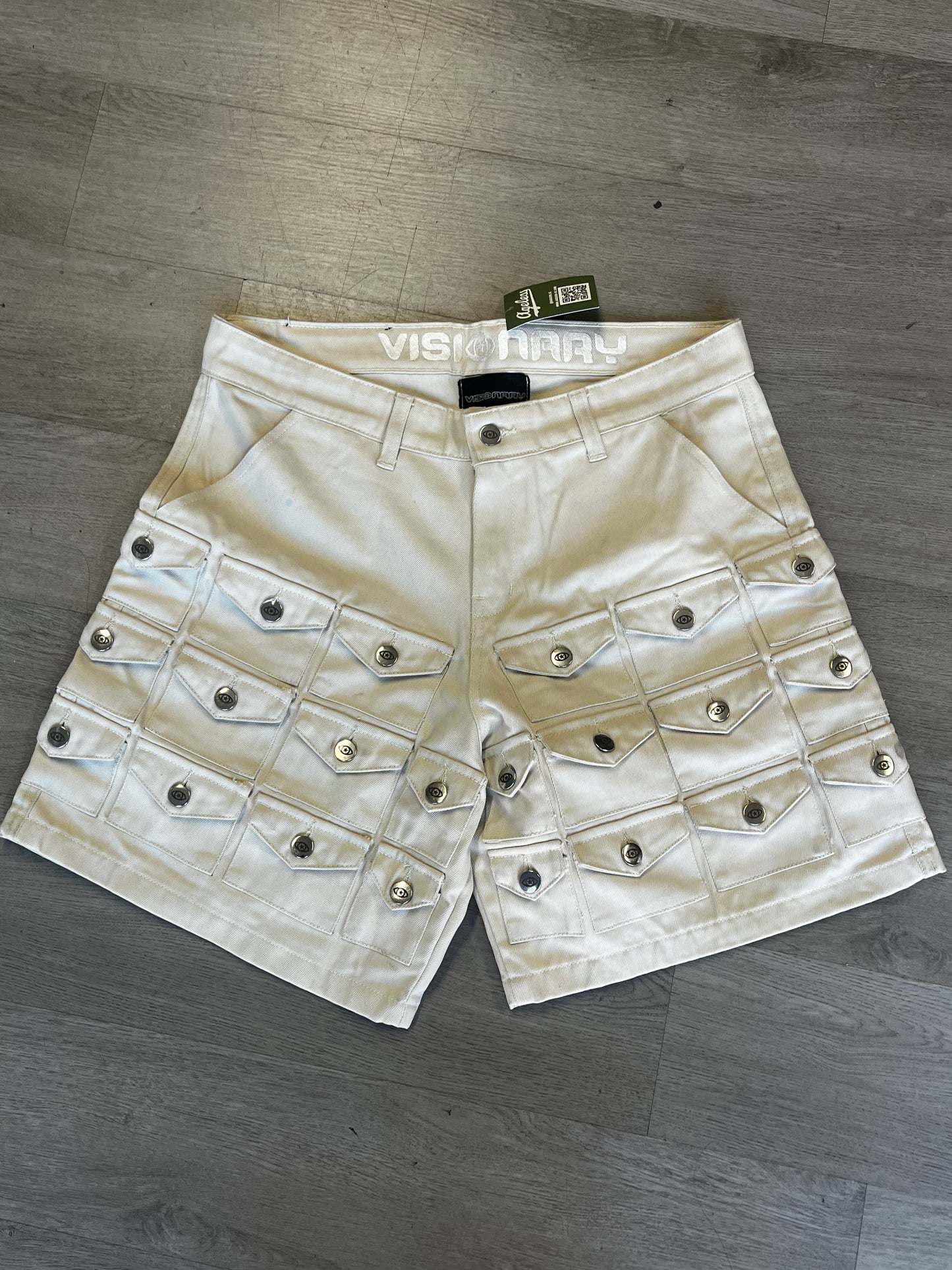 Visionary Multiple Pockets Khaki Shorts