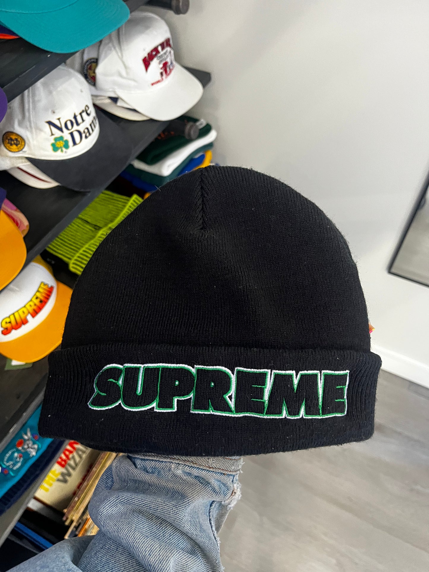 Preowned Supreme Outline Beanie