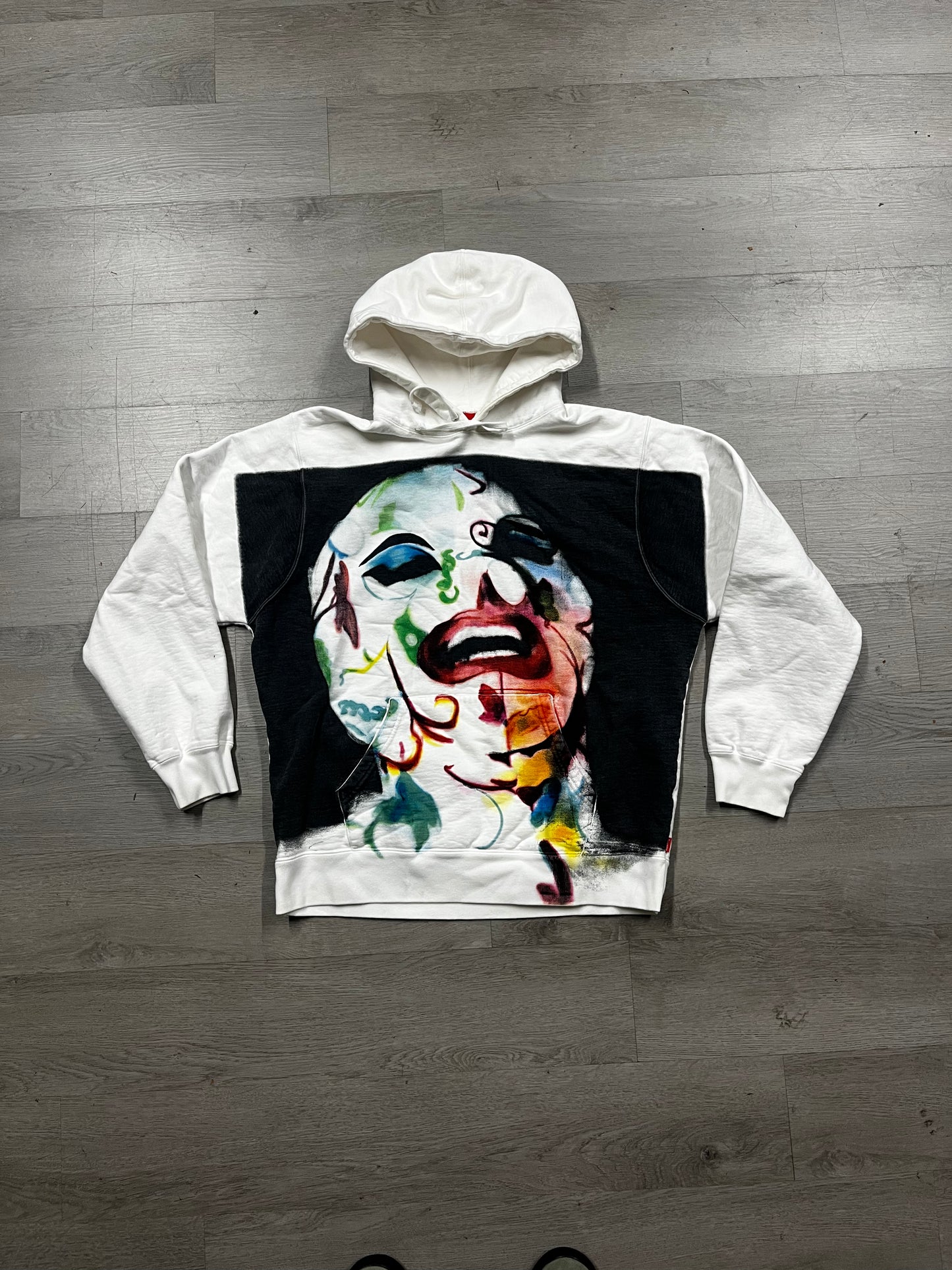 Supreme Leigh Bowery Airbrushed Hooded Sweatshirt White