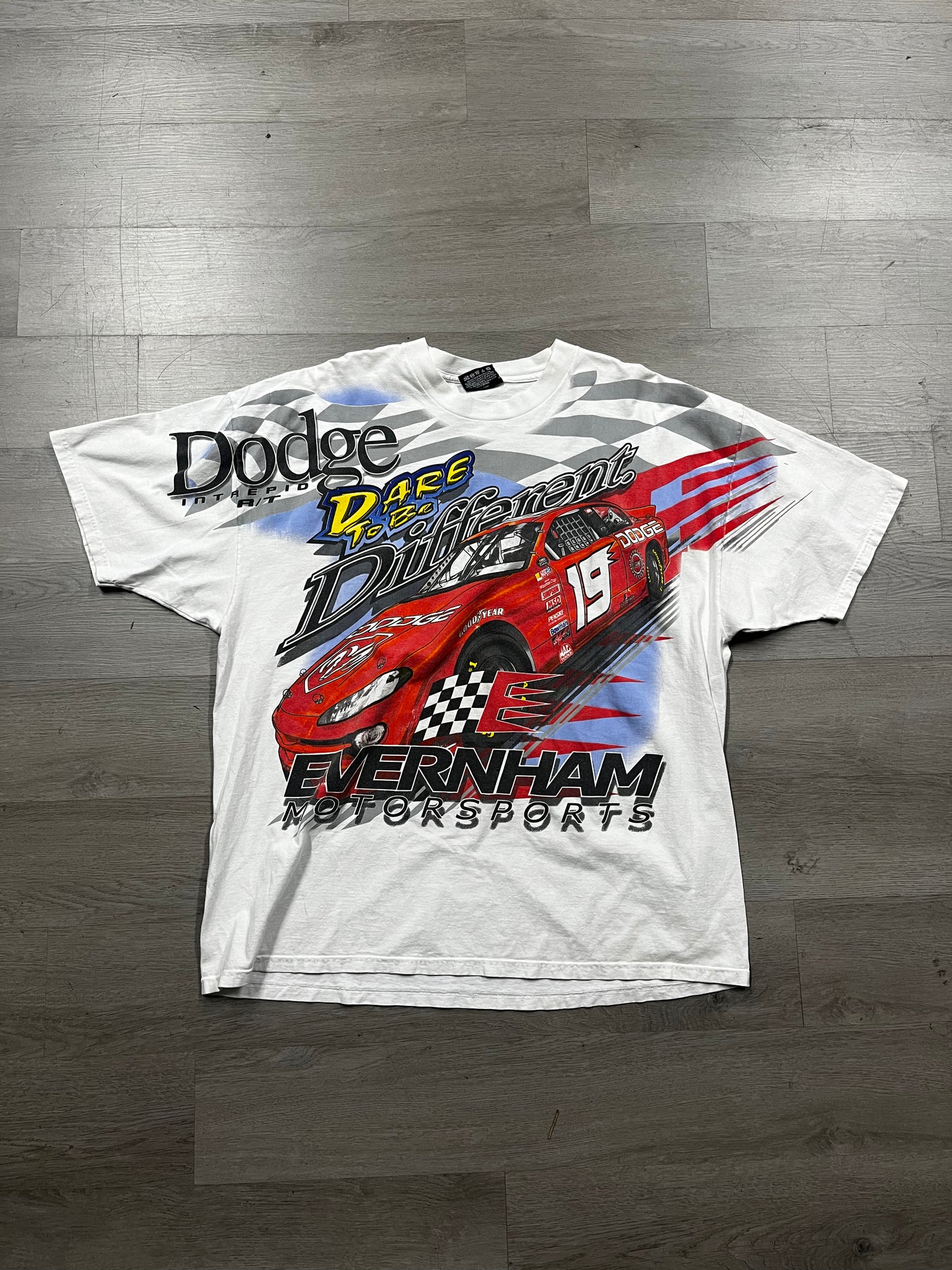 Vintage Chase Authentic Dodge R/T Evernham Motorsports #19 "Dare to Be Different" NASCAR Tee