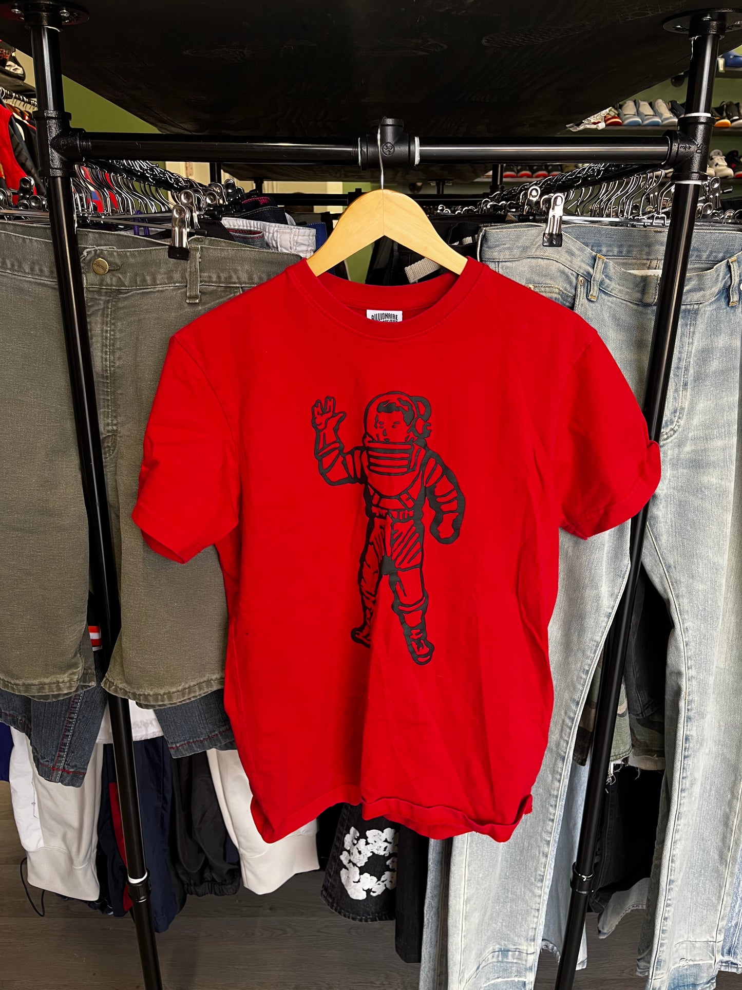 Billionaire Boys Club Astronaut Helmet Red Logo Tee