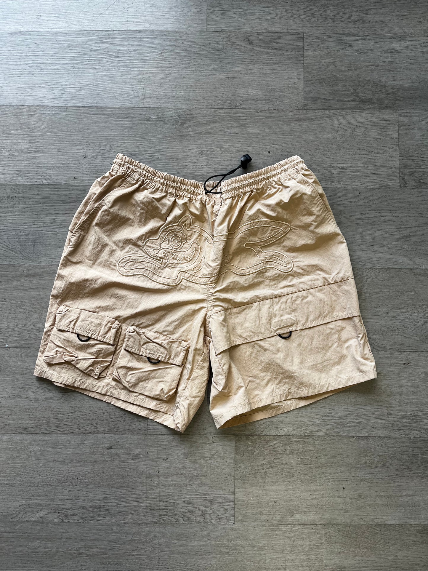 Icecream Walker Tan Nylon Cargo Shorts