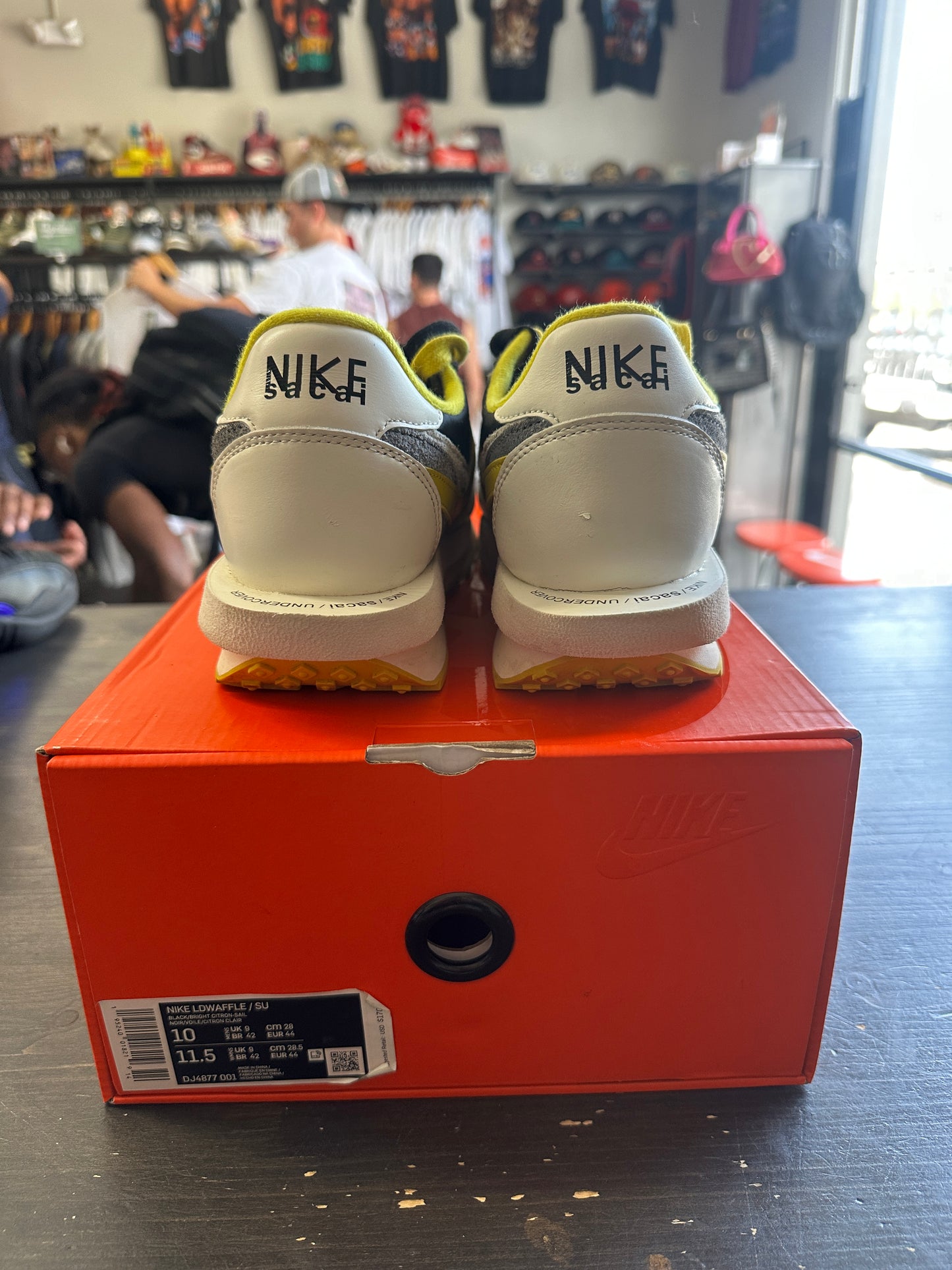 Pre-Owned Nike LD Waffle Sacai Undercover Black Bright Citron