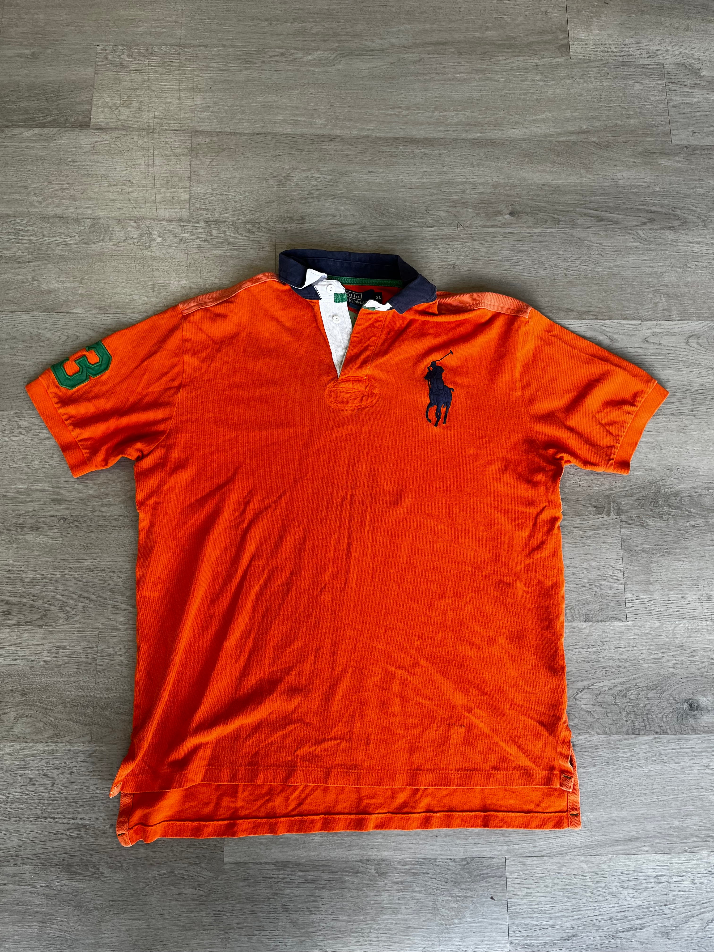 Vintage Big Pony Orange Polo Ralph Lauren