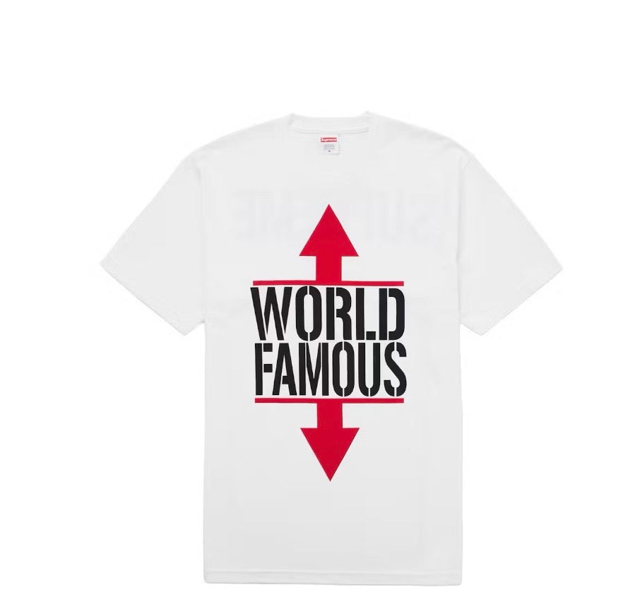 Supreme White World Famous SS26 Tee