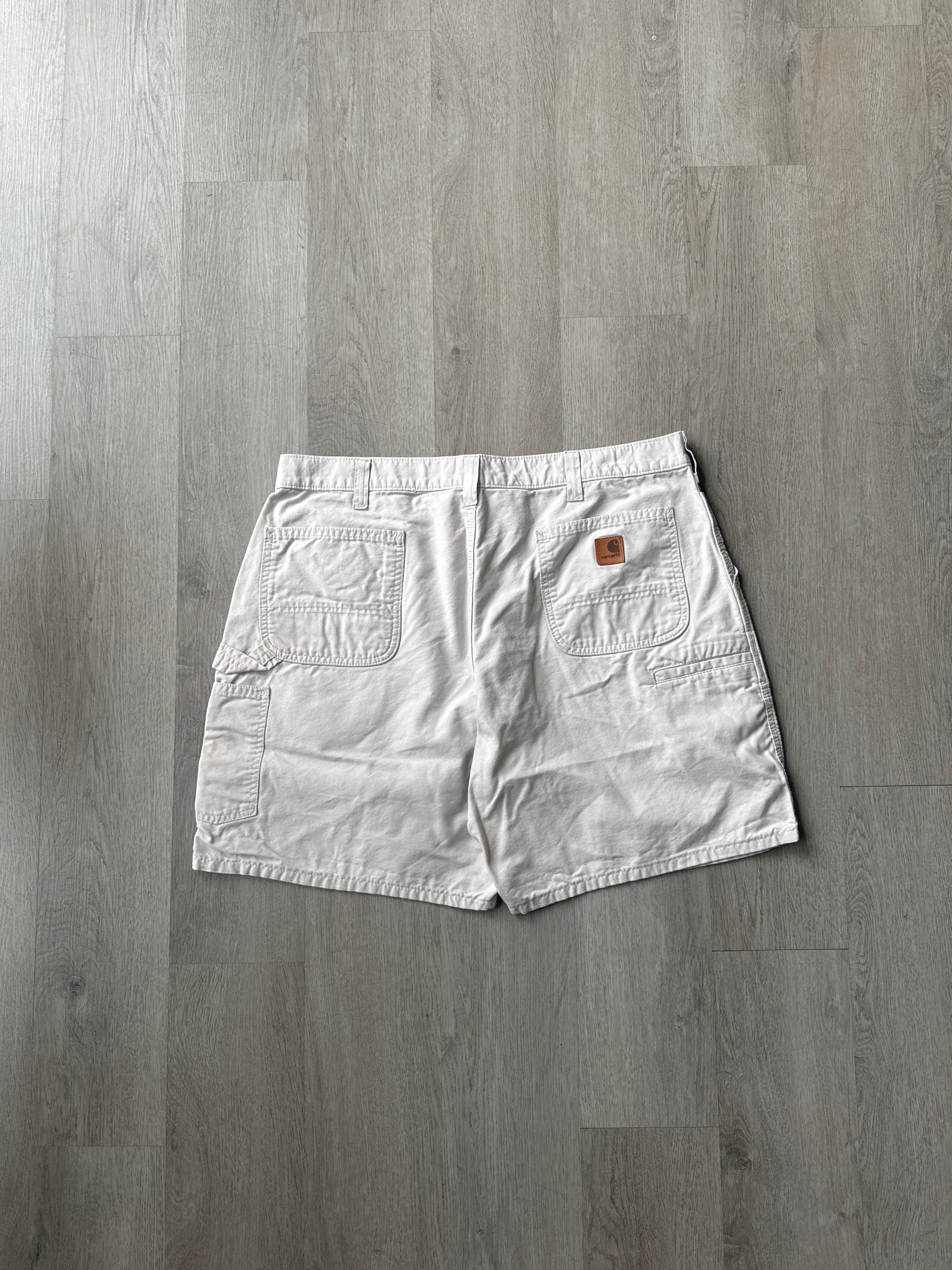 Vintage Carhartt Original Fit Light Tan Carpenter Shorts
