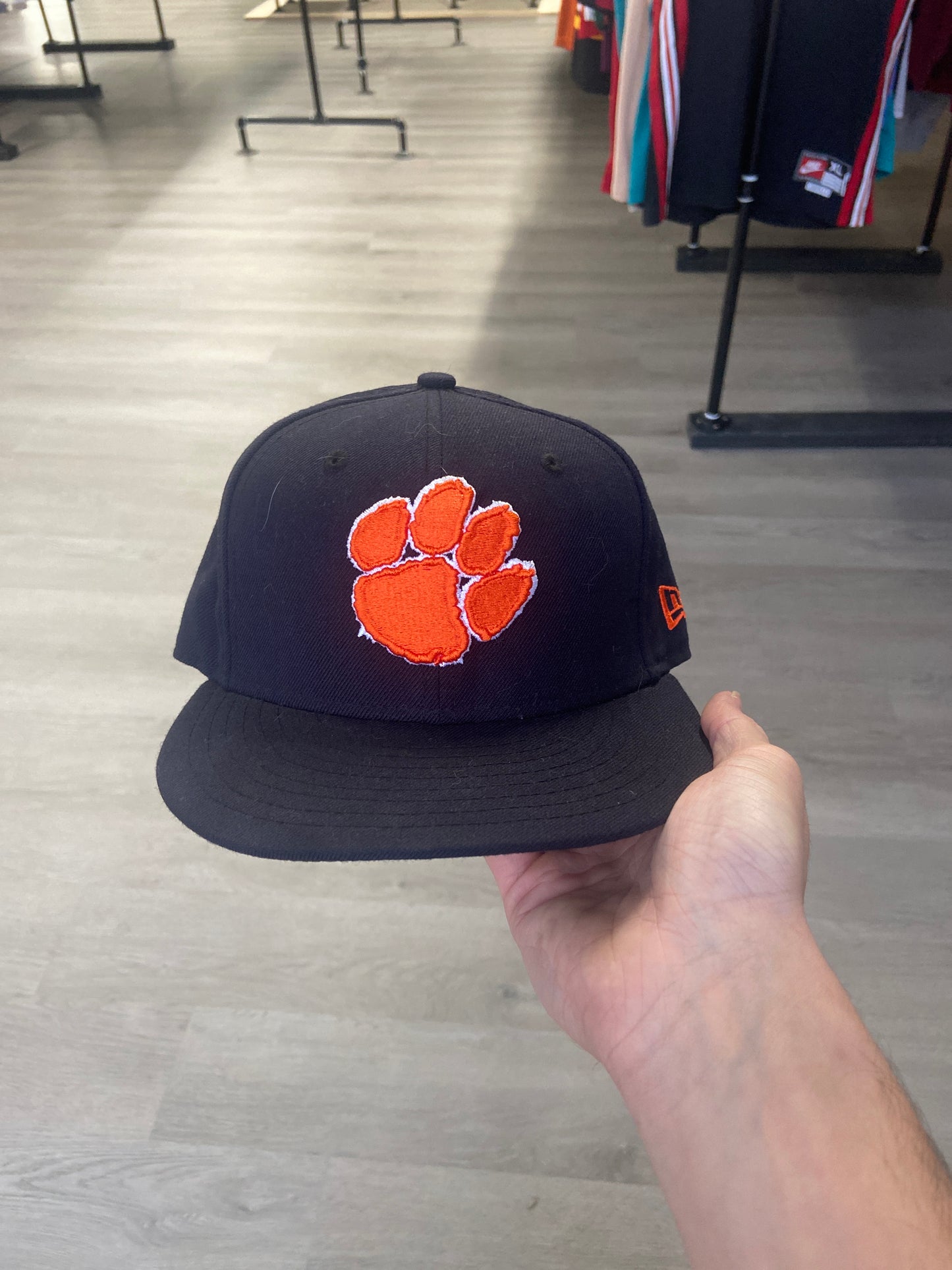 Black Clemson Fitted Hat