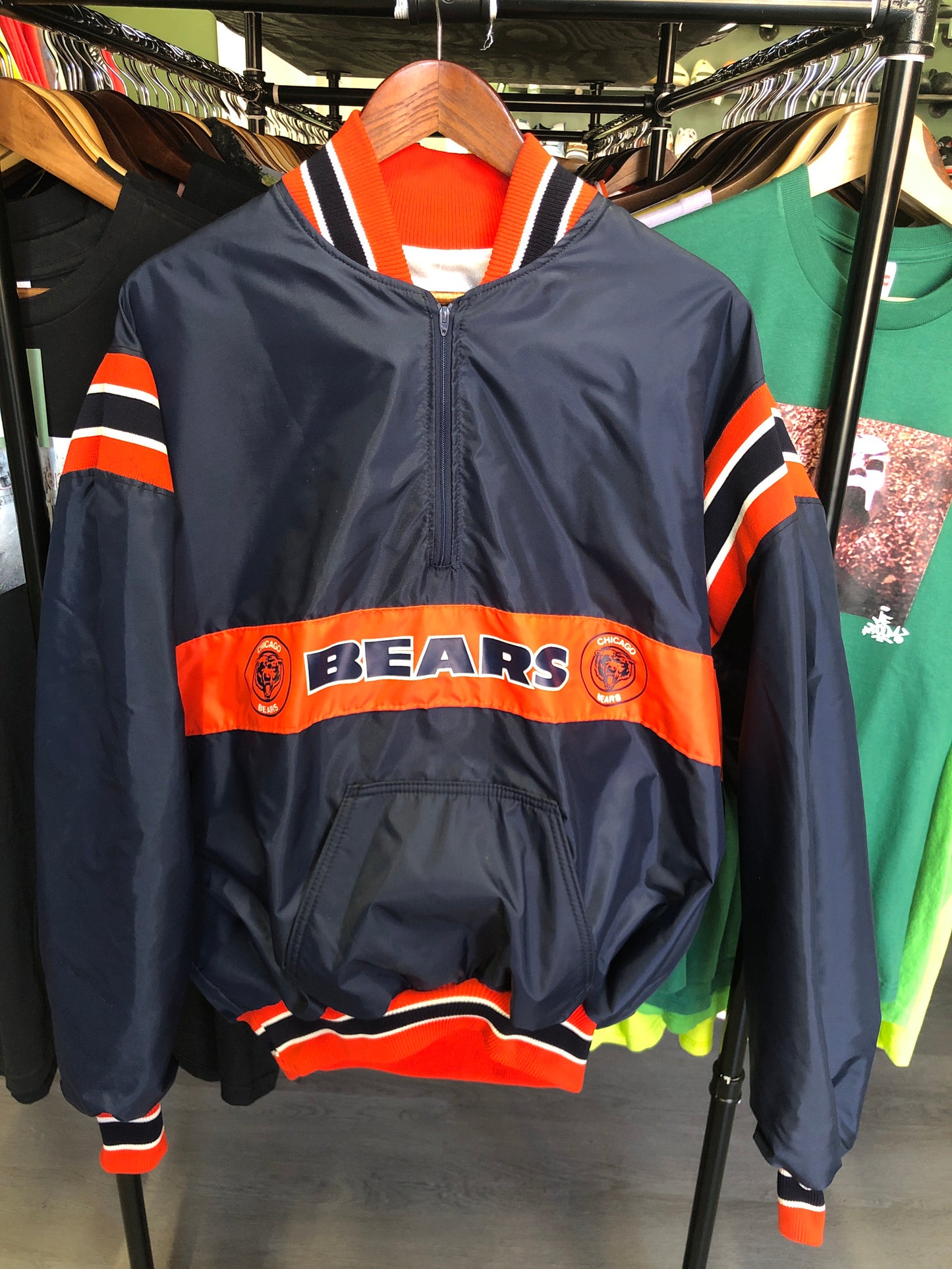 Chicago Bears Quarter Zip  Pull Over