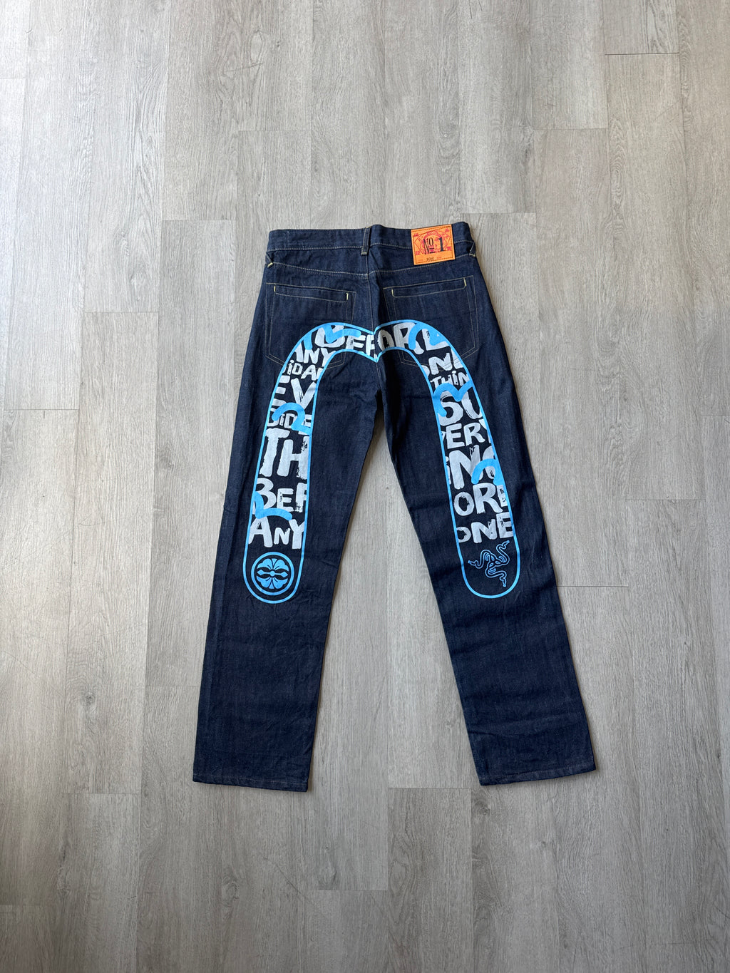 Evisu Embroidered Japanese Art Salvage Denim Jeans